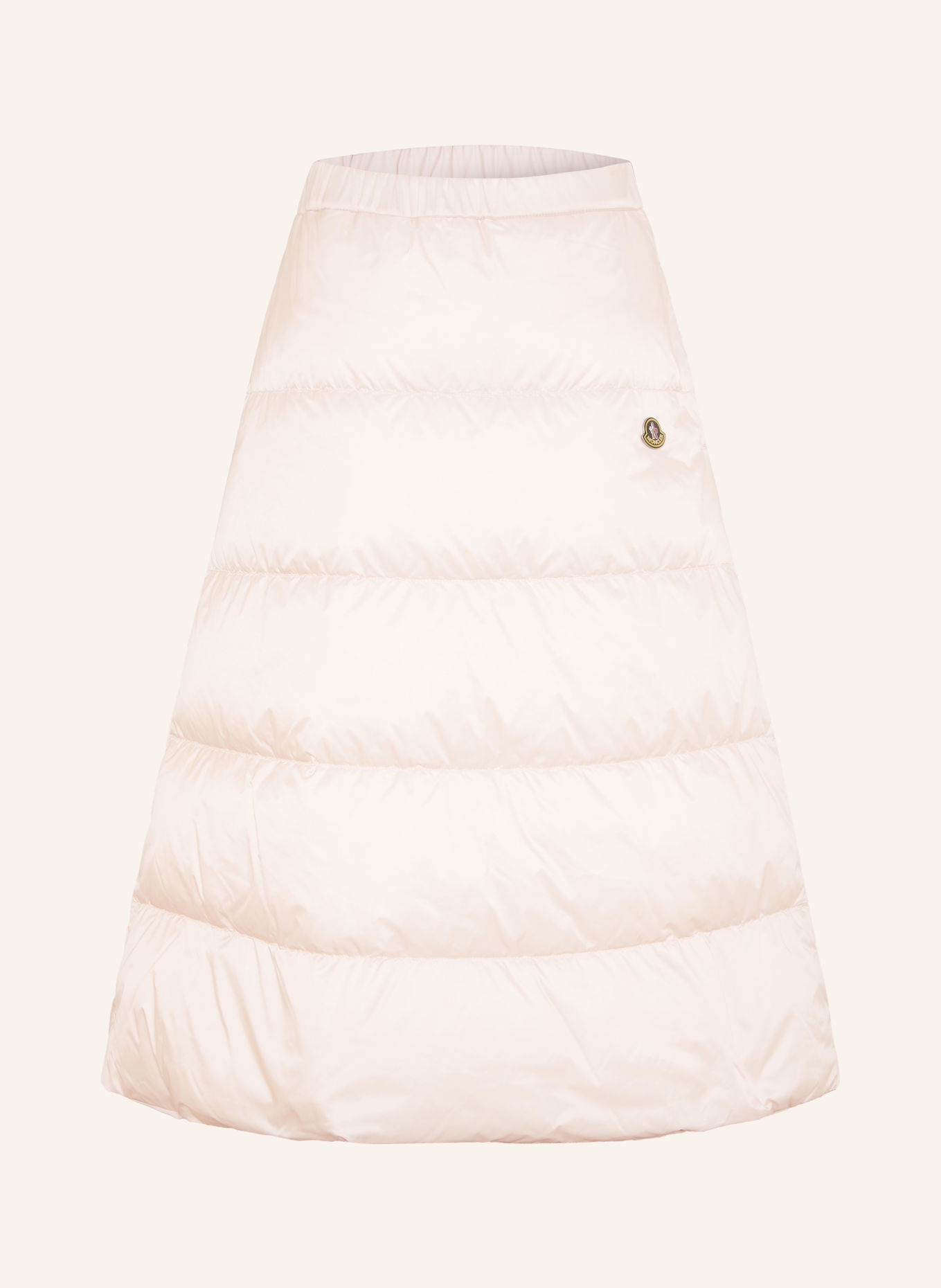 MONCLER Reversible down skirt: ROSE