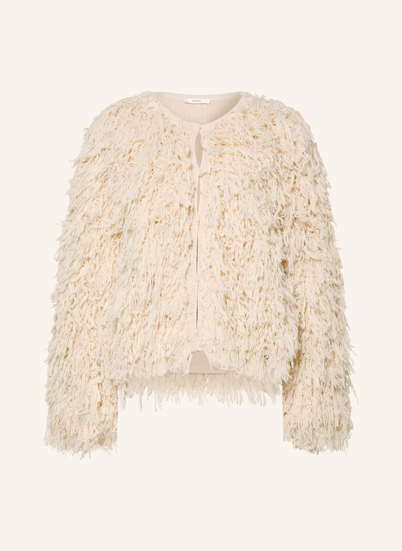 FRAME Strickjacke mit Alpaka: CREME