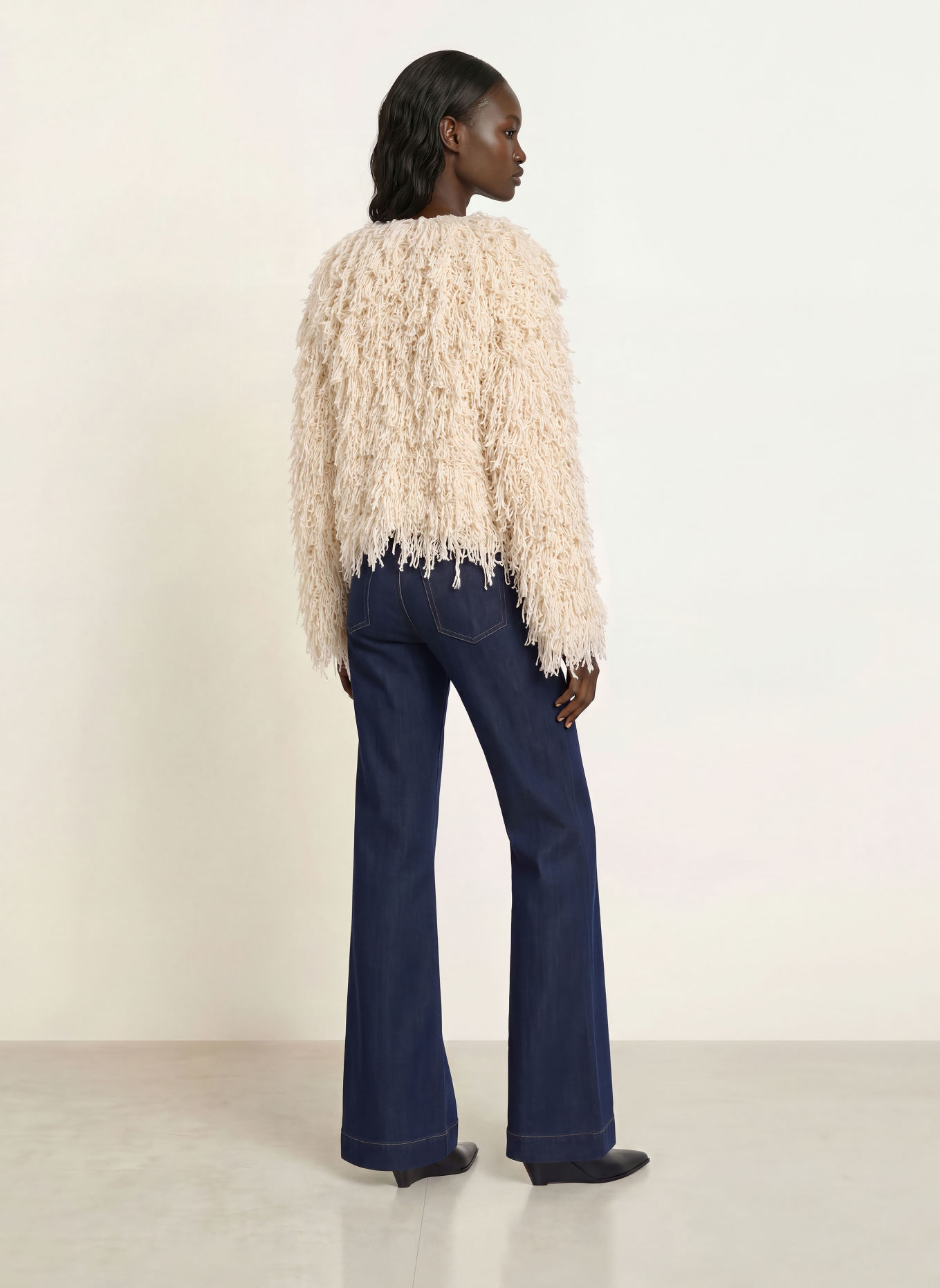 FRAME Strickjacke mit Alpaka: CREME