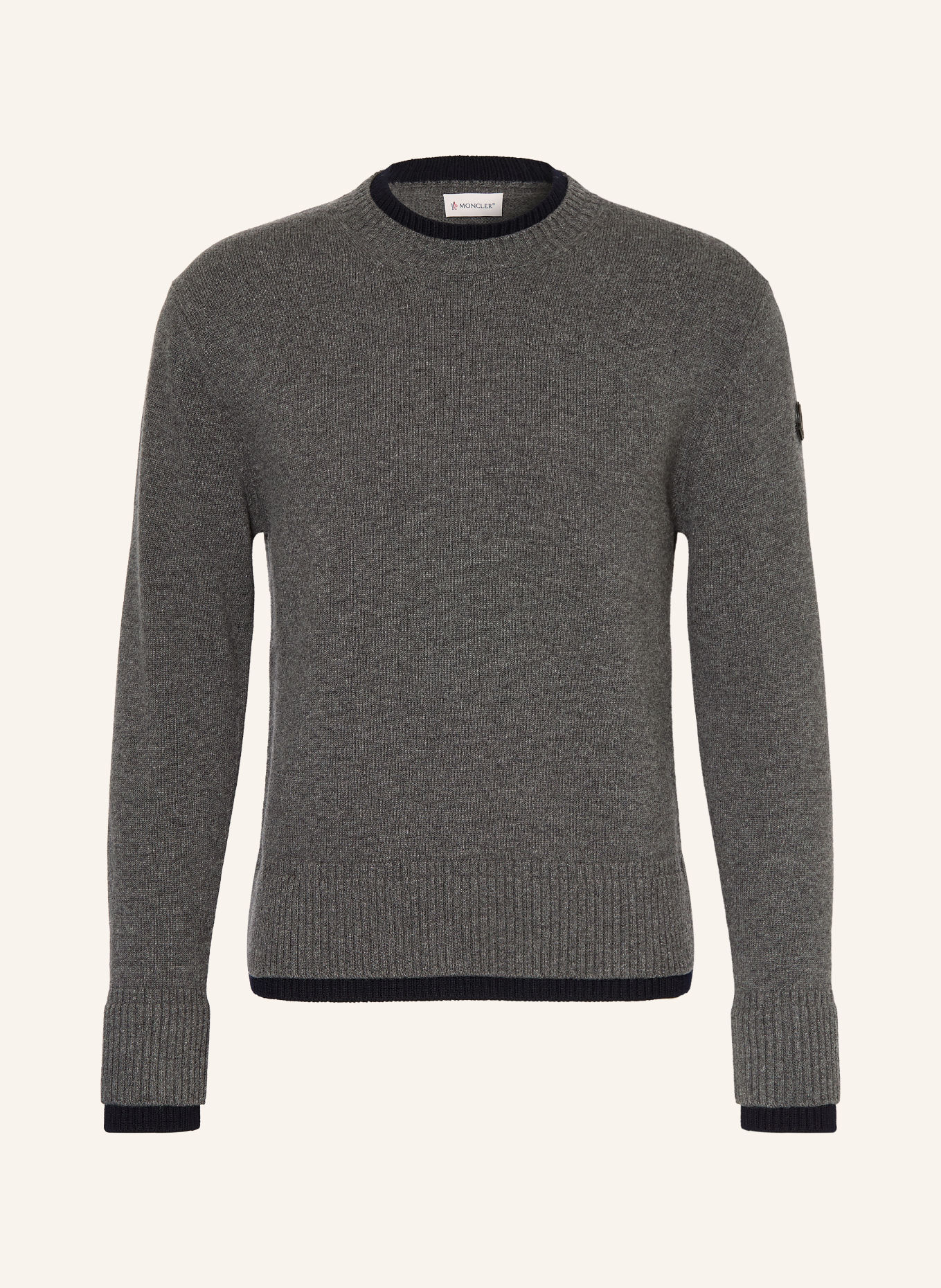 MONCLER Sweater: DARK GRAY / DARK BLUE