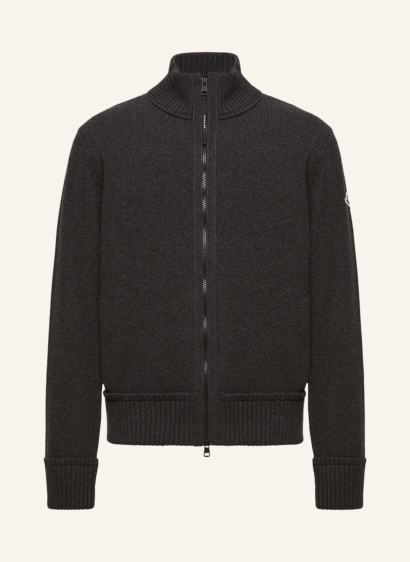 MONCLER Strickjacke: DUNKELGRAU