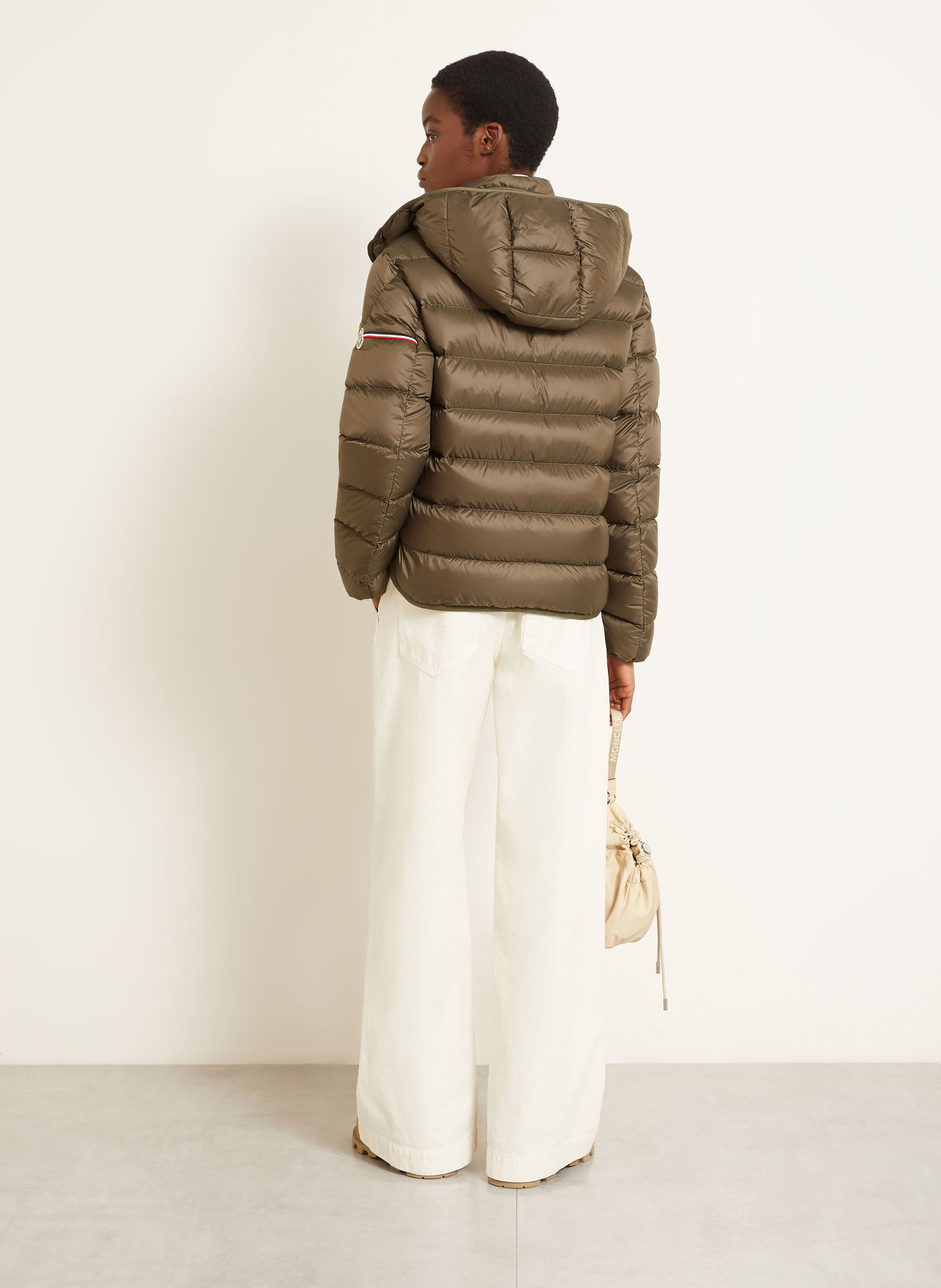 MONCLER Lightweight donsjas RAVENLOCK met afneembare capuchon: OLIJF