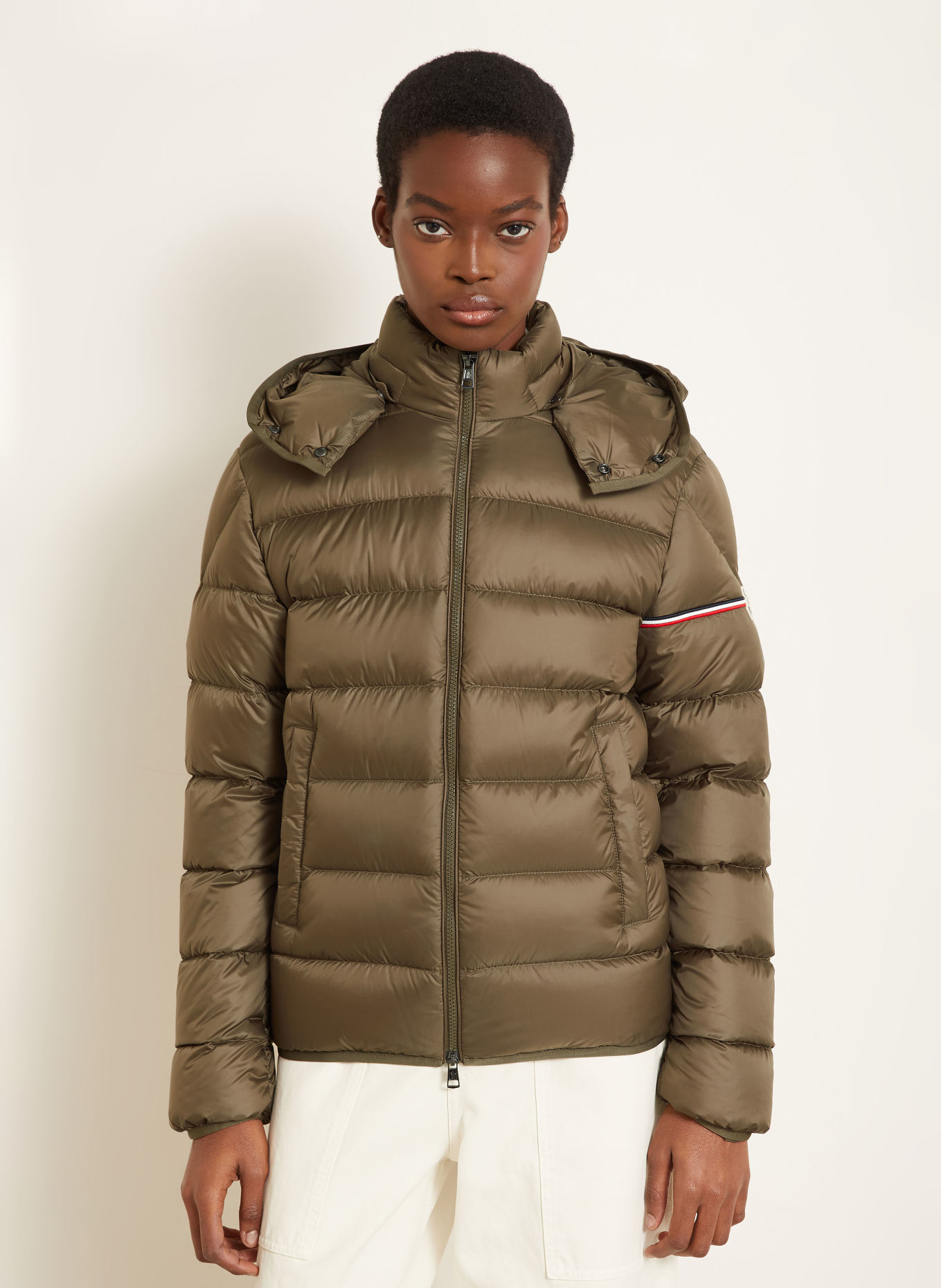 MONCLER Lightweight donsjas RAVENLOCK met afneembare capuchon: OLIJF