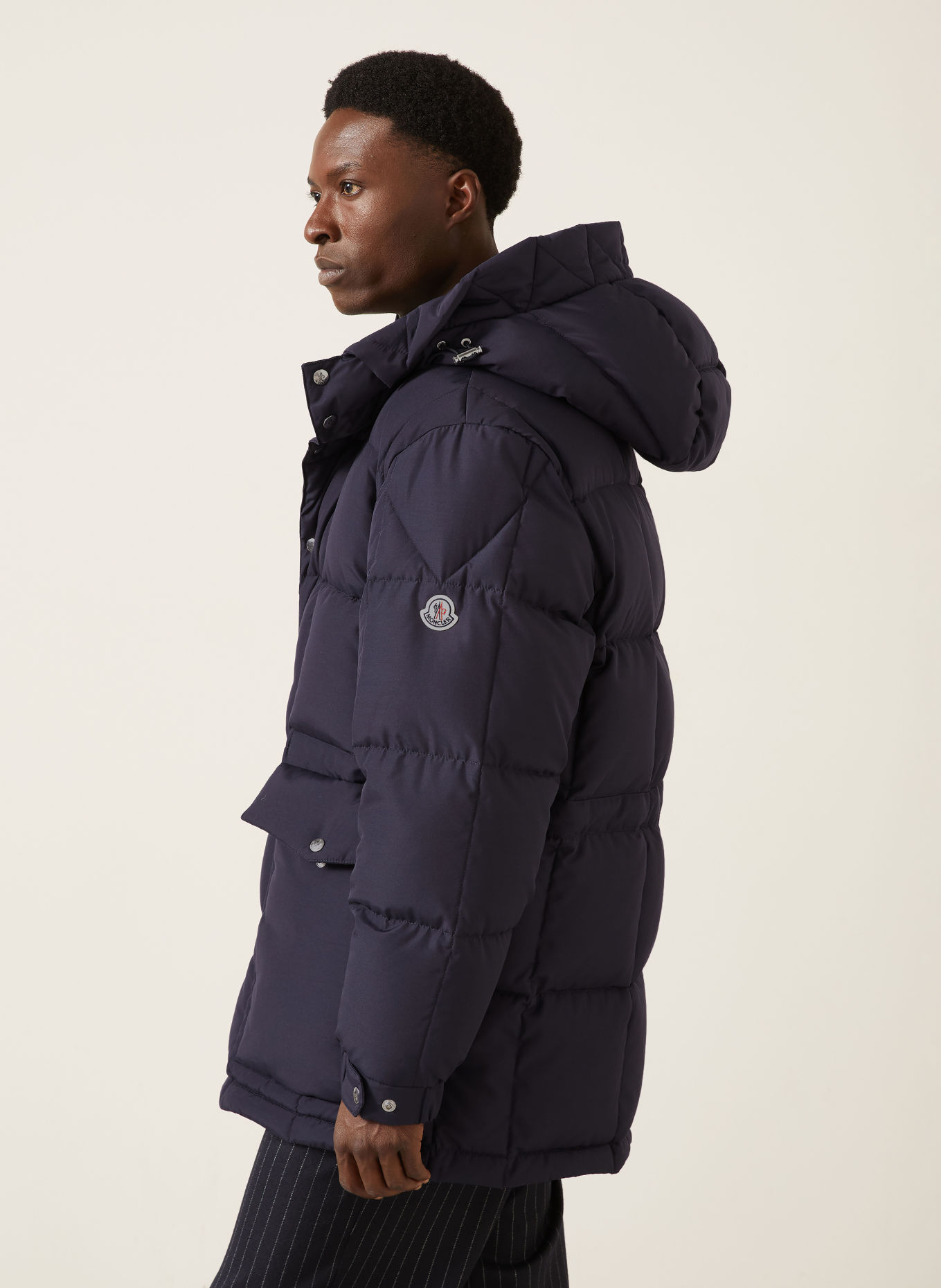 MONCLER SYLMARA Down parka: DARK BLUE