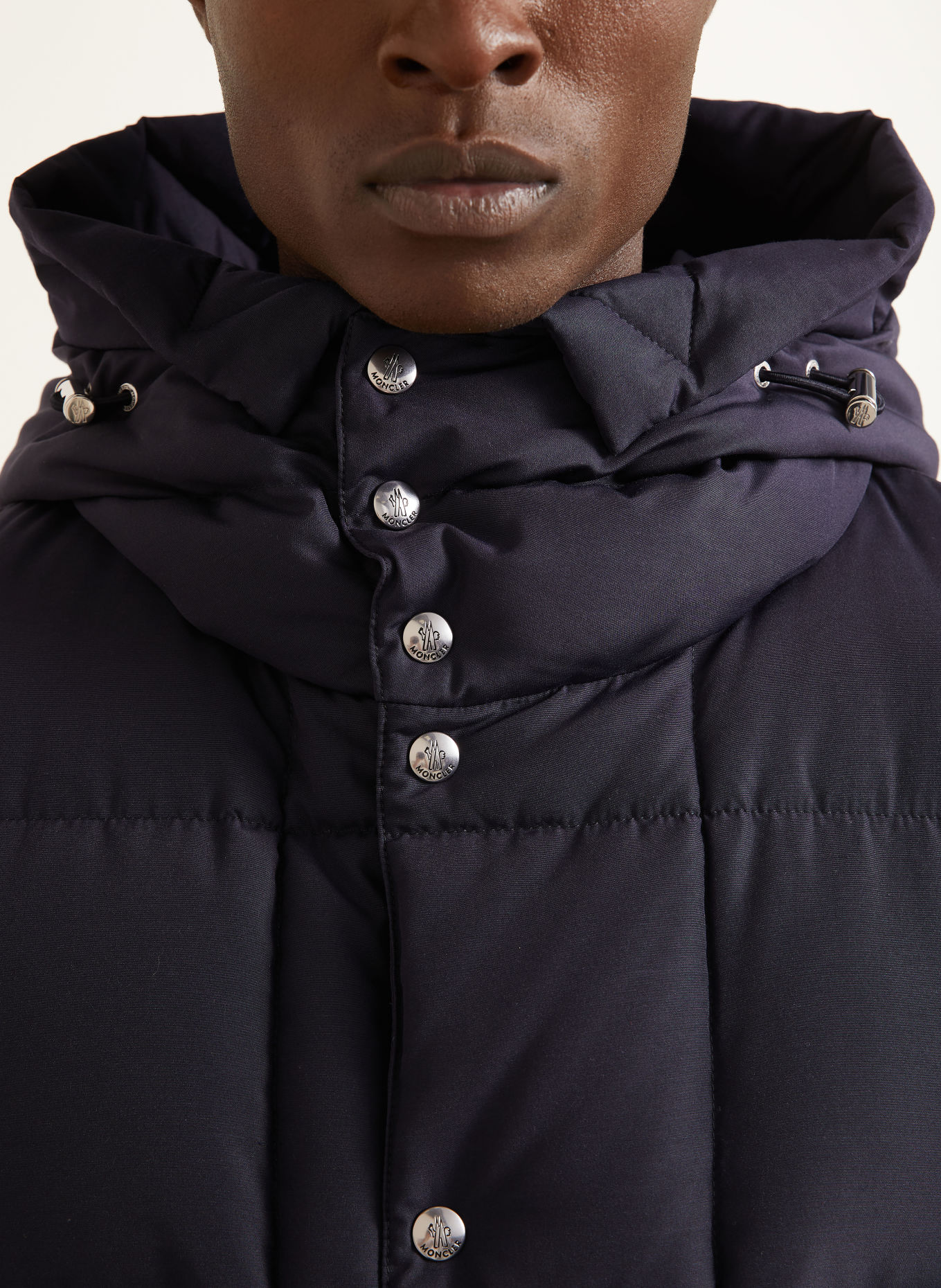 MONCLER SYLMARA Down parka: DARK BLUE