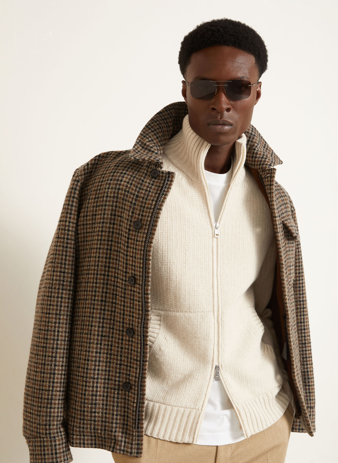 MONCLER Cardigan: ECRU