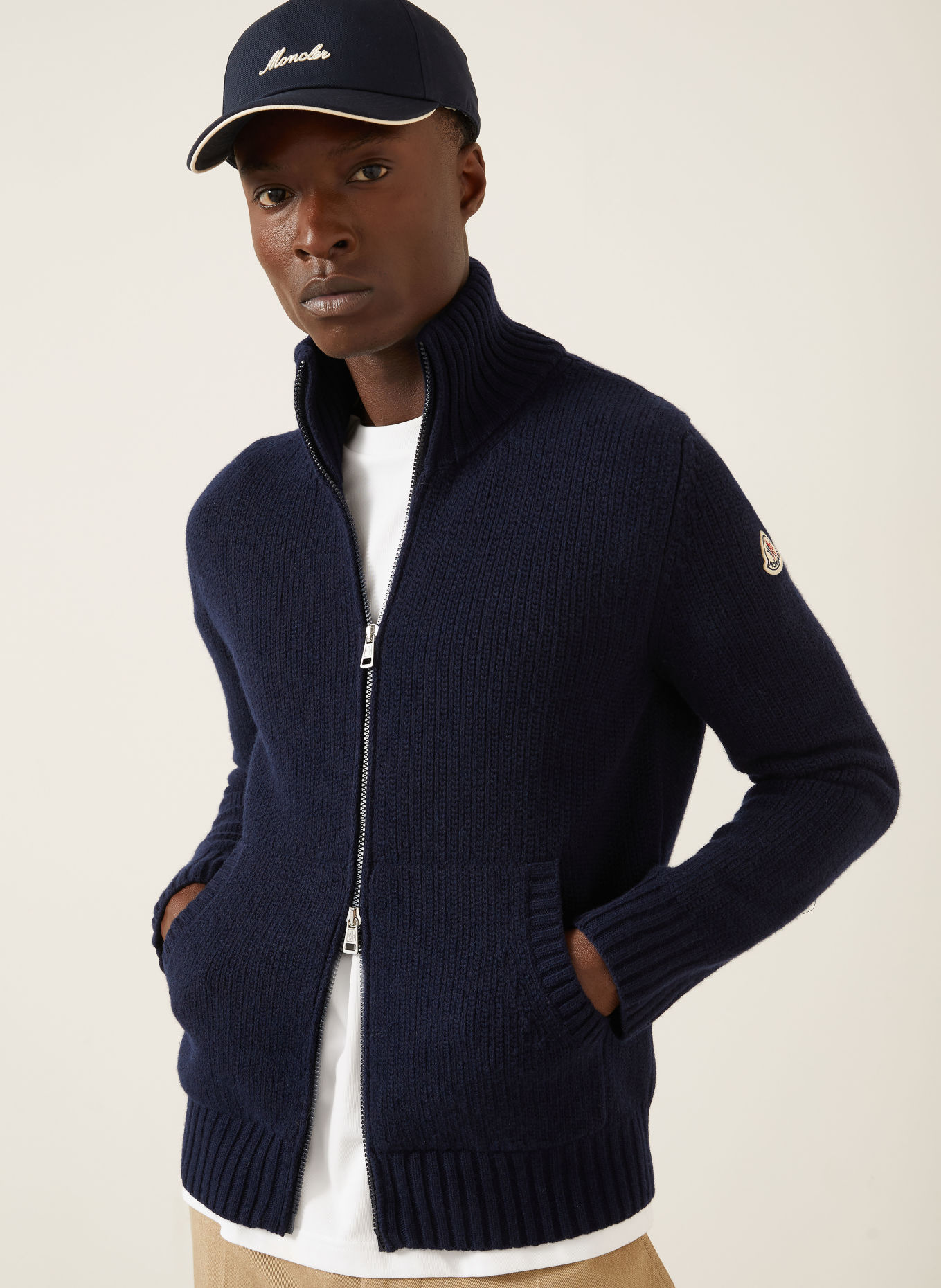 MONCLER Strickjacke: DUNKELBLAU