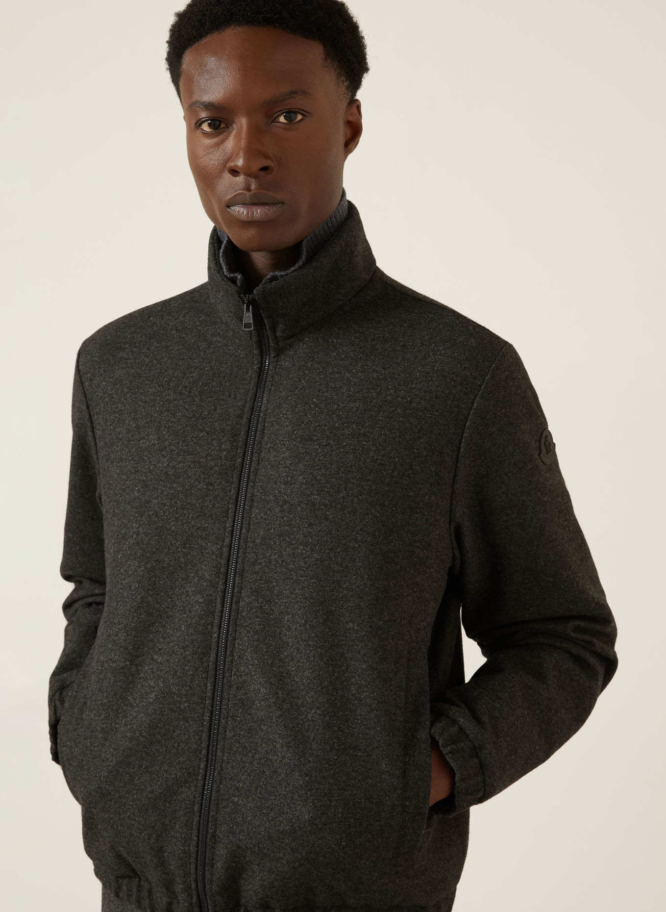 MONCLER LIMBERL Down Jacket: DARK GRAY