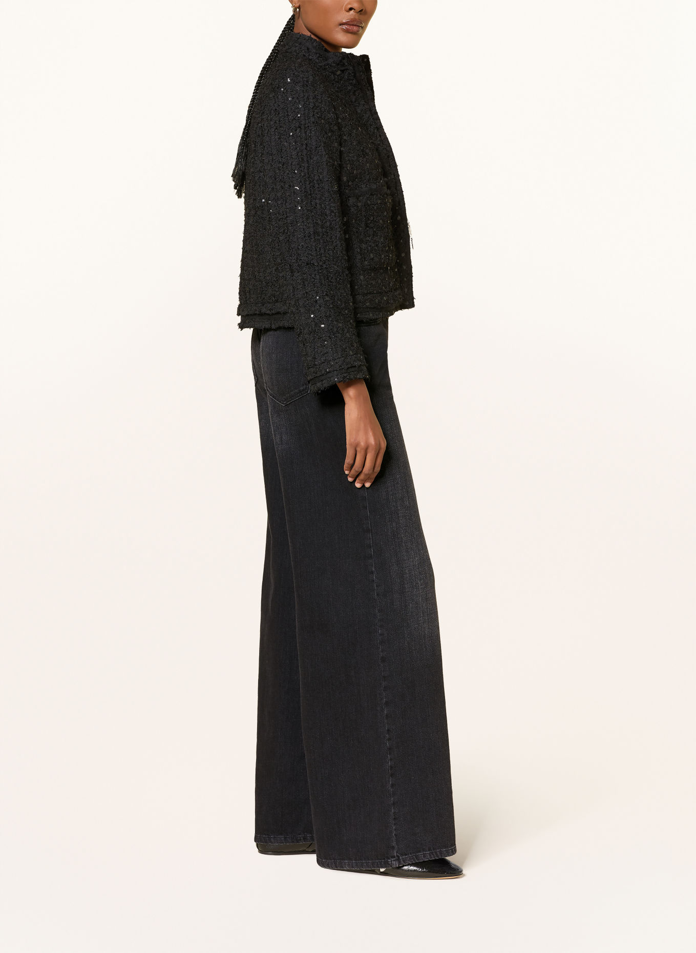 LUISA CERANO Wide-Leg jeans: 1 Deep Black