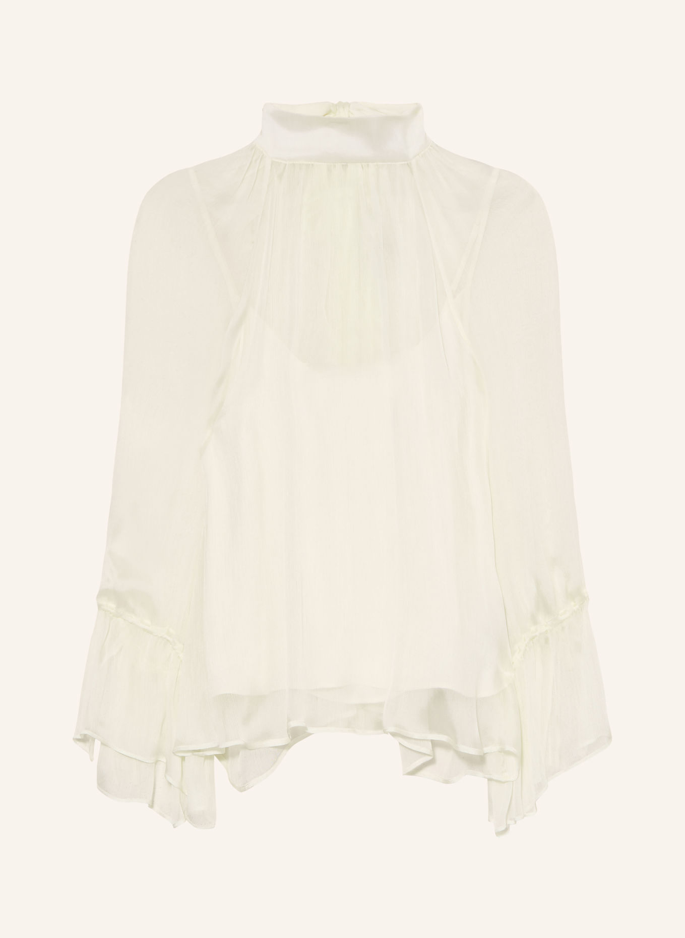 LUISA CERANO Strikblouse: CRÈME