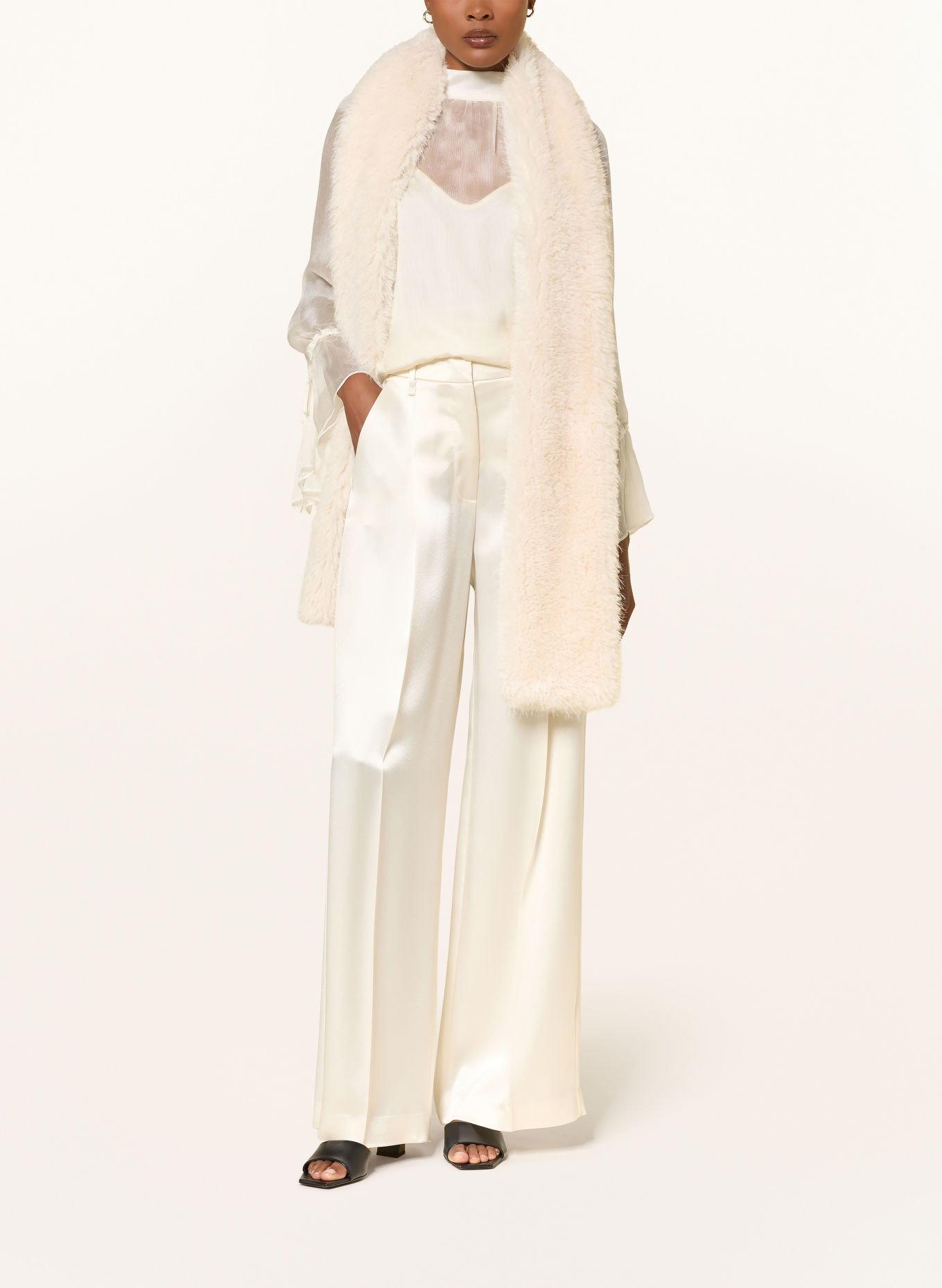 LUISA CERANO Strikblouse: CRÈME