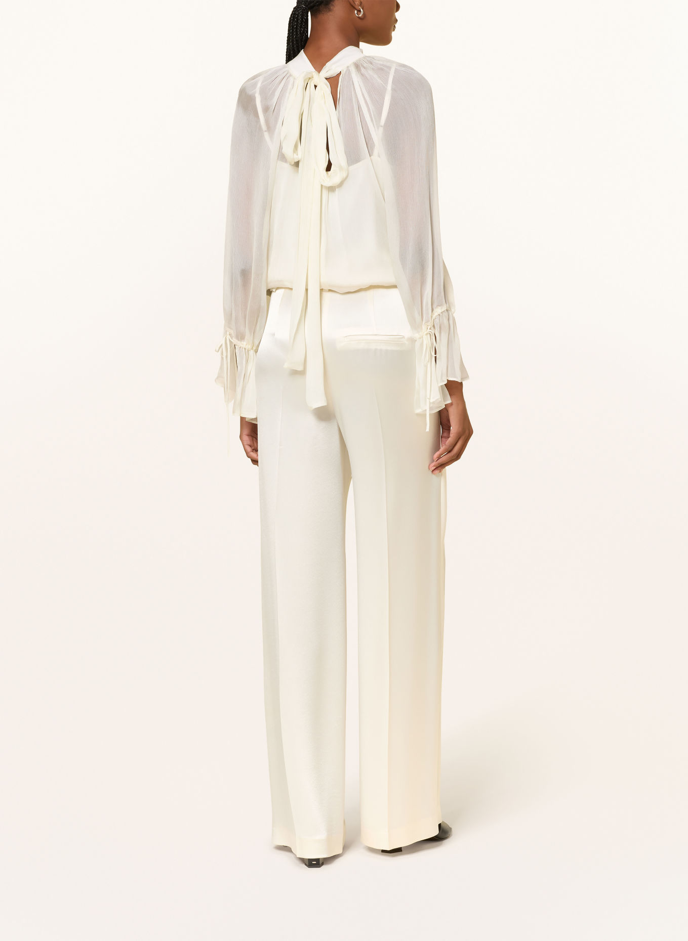 LUISA CERANO Strikblouse: CRÈME