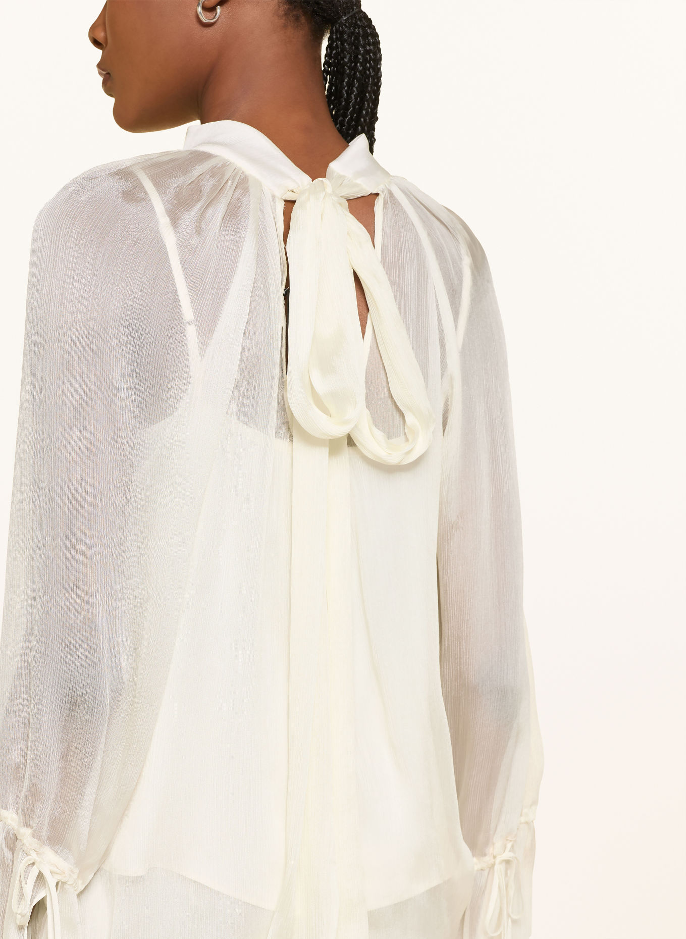 LUISA CERANO Strikblouse: CRÈME