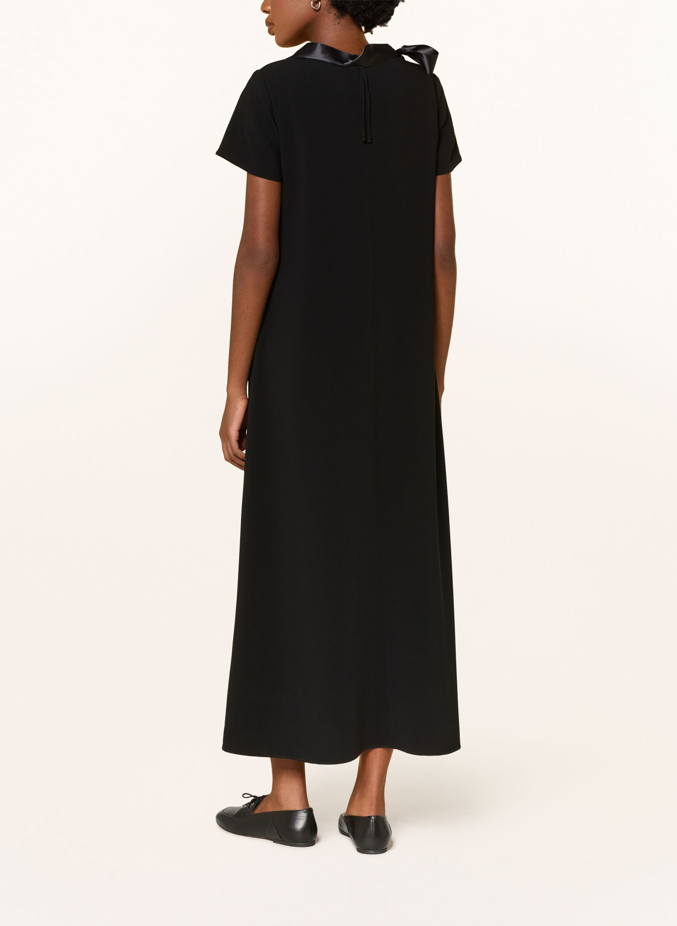 LUISA CERANO Robe de cocktail ornée de strass: NOIR