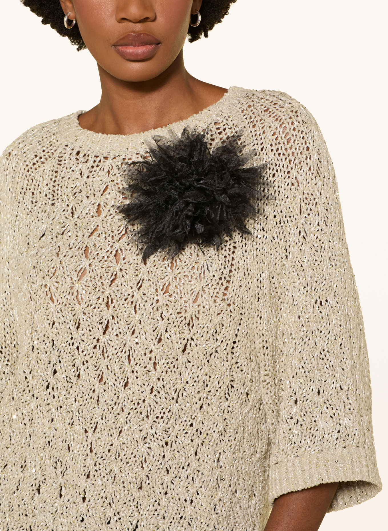 LUISA CERANO Broche: NOIR