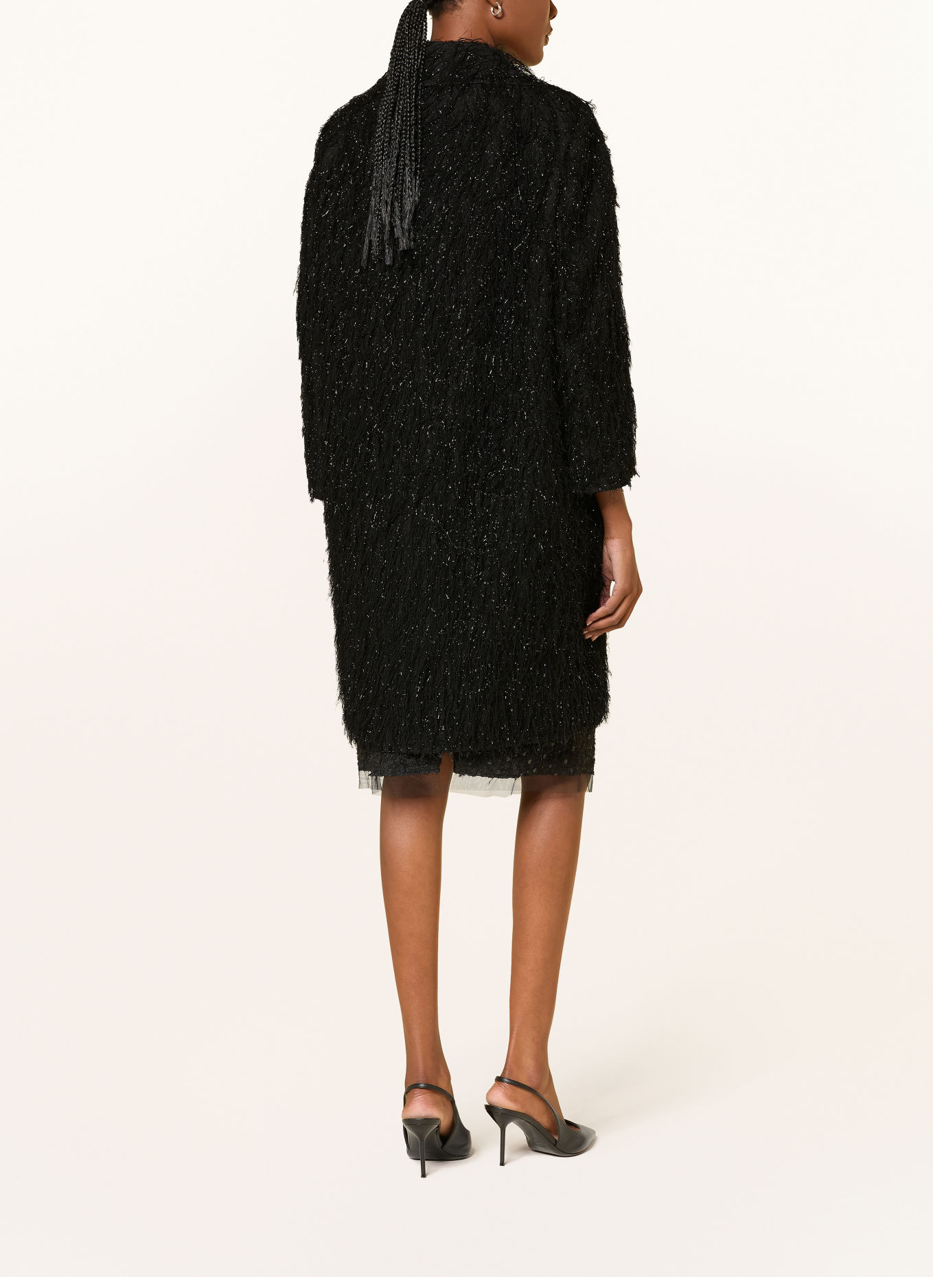 LUISA CERANO Manteau: NOIR