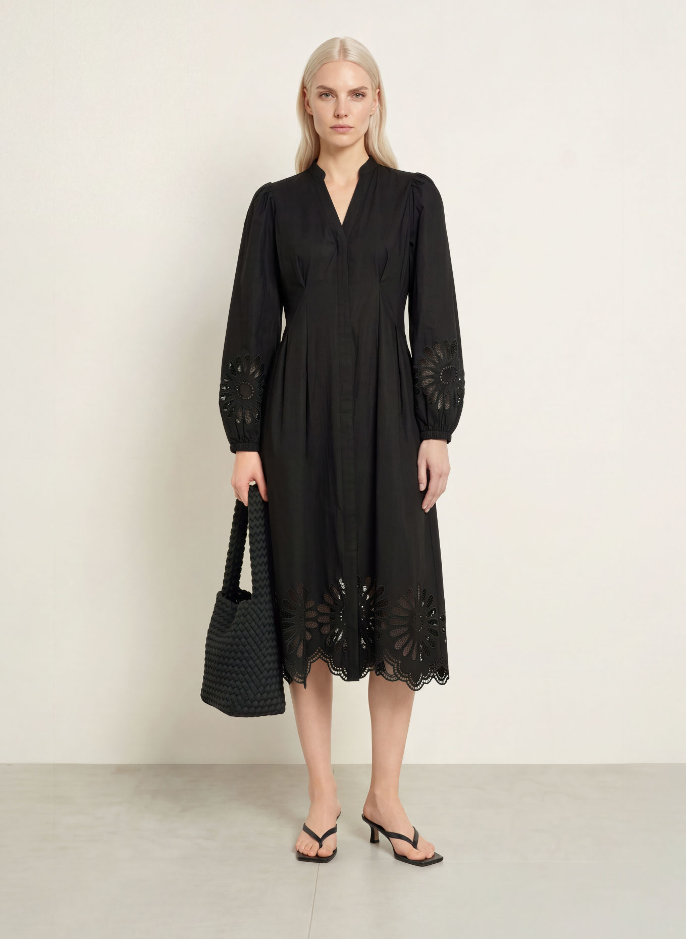 co'couture Robe MELISECC avec dentelle: NOIR