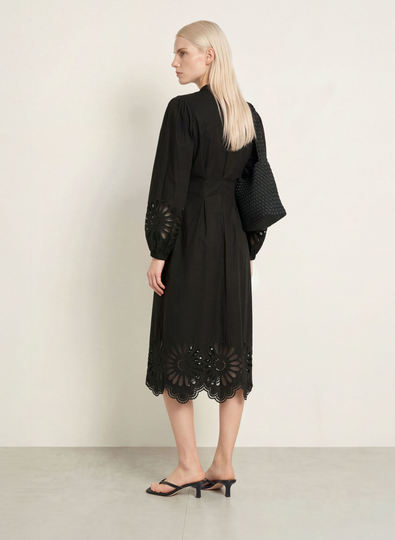 co'couture Robe MELISECC avec dentelle: NOIR