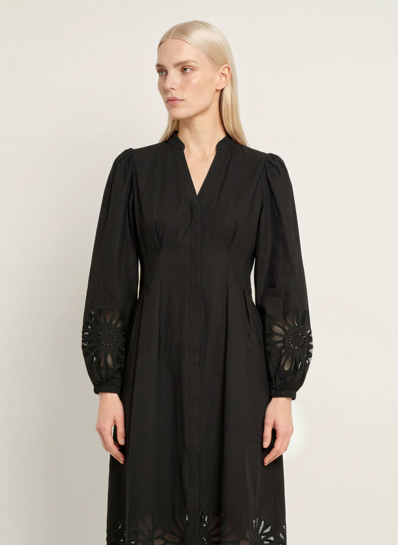 co'couture Robe MELISECC avec dentelle: NOIR
