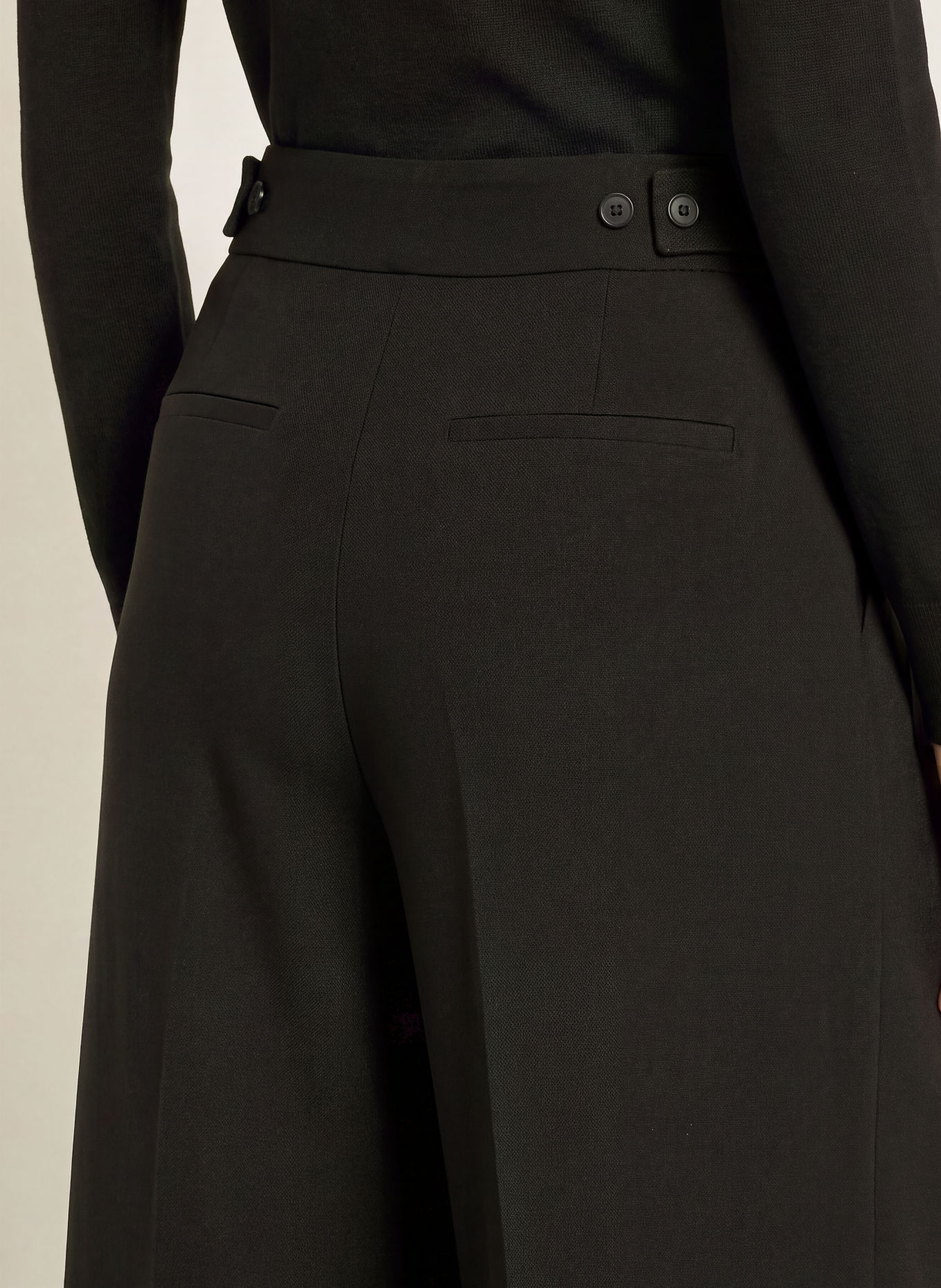 co'couture Pantalon palazzo VOLACC: NOIR