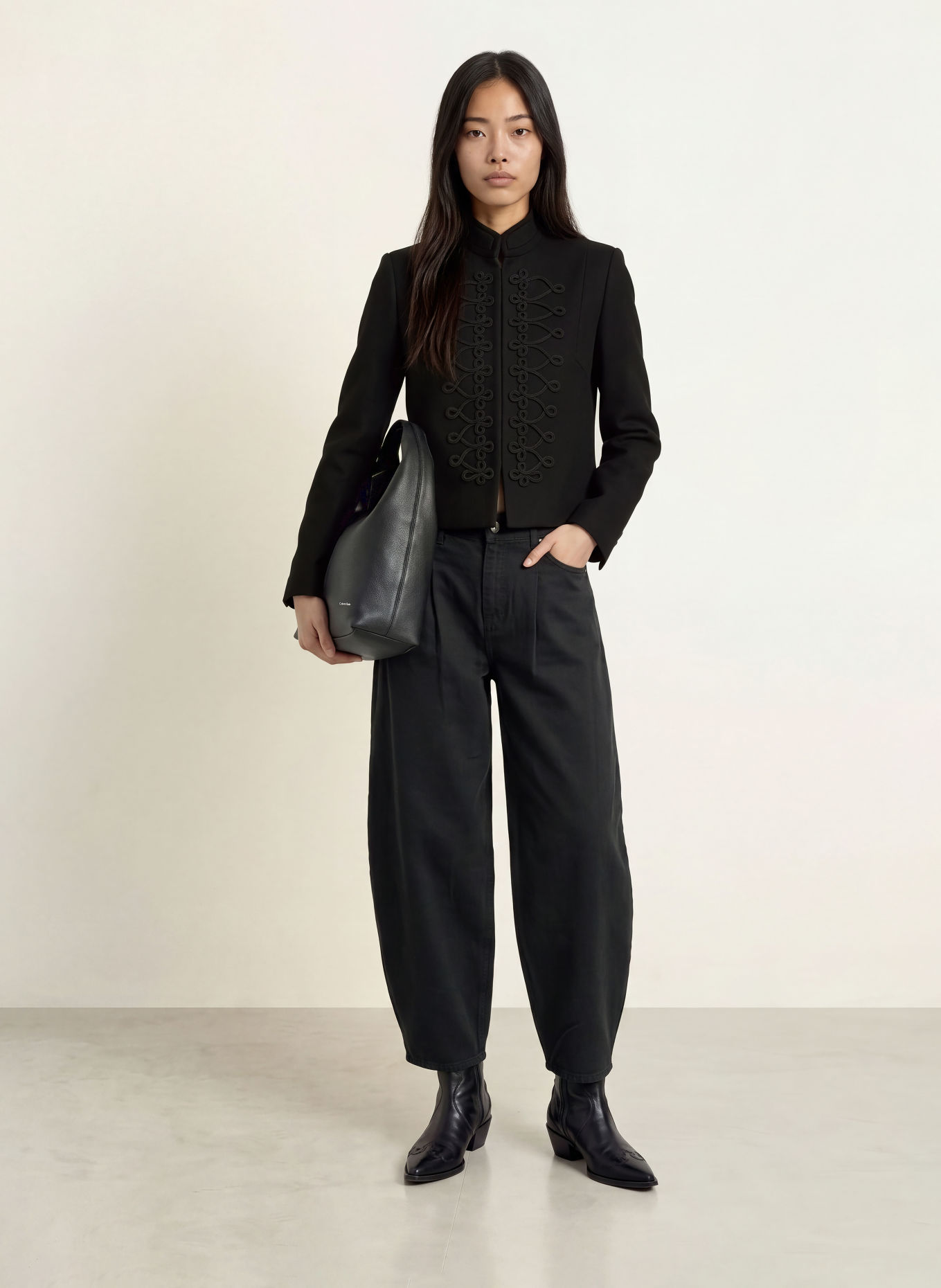 co'couture REXIACC Boxy Jacket: BLACK