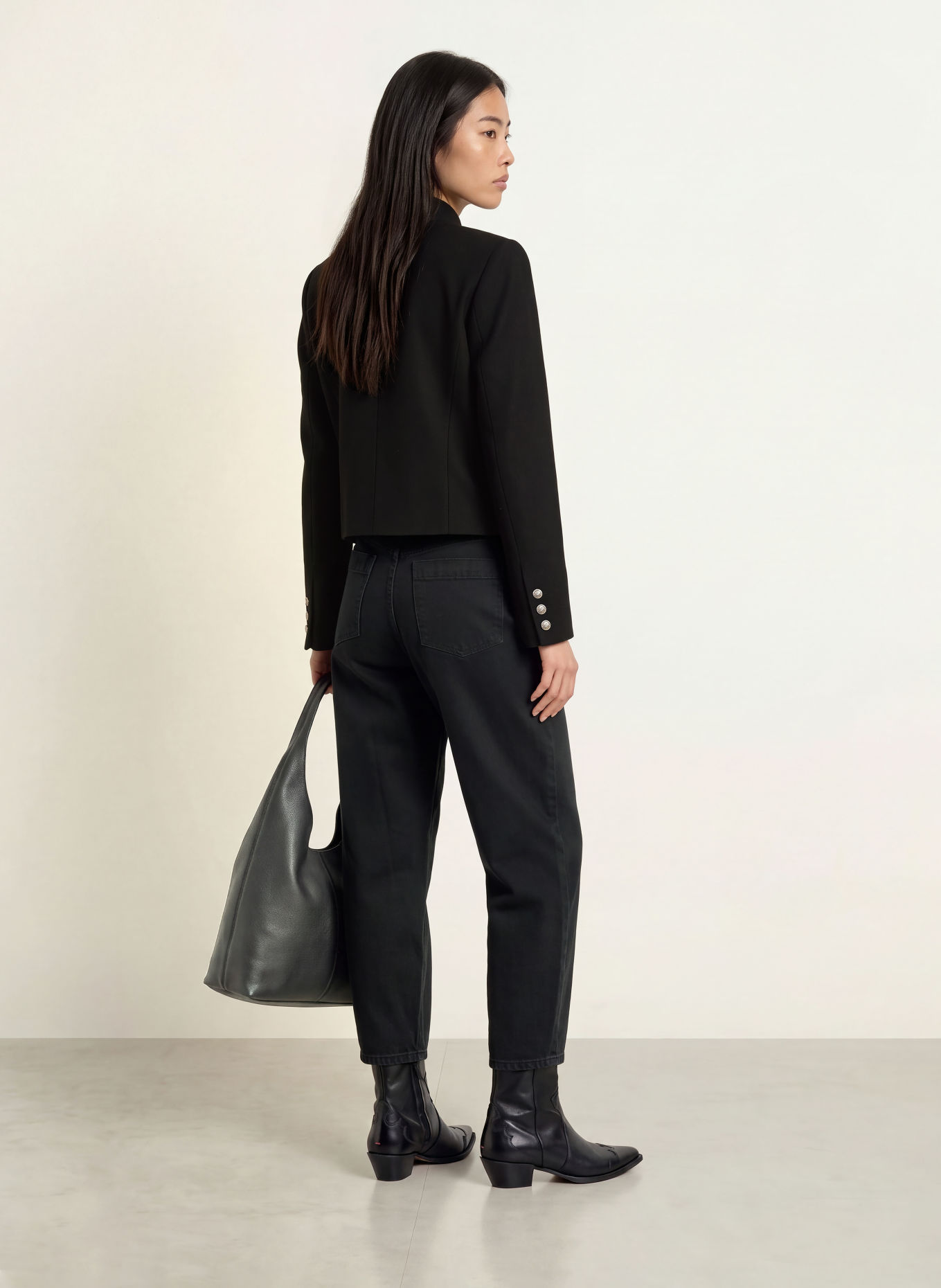 co'couture REXIACC Boxy Jacket: BLACK