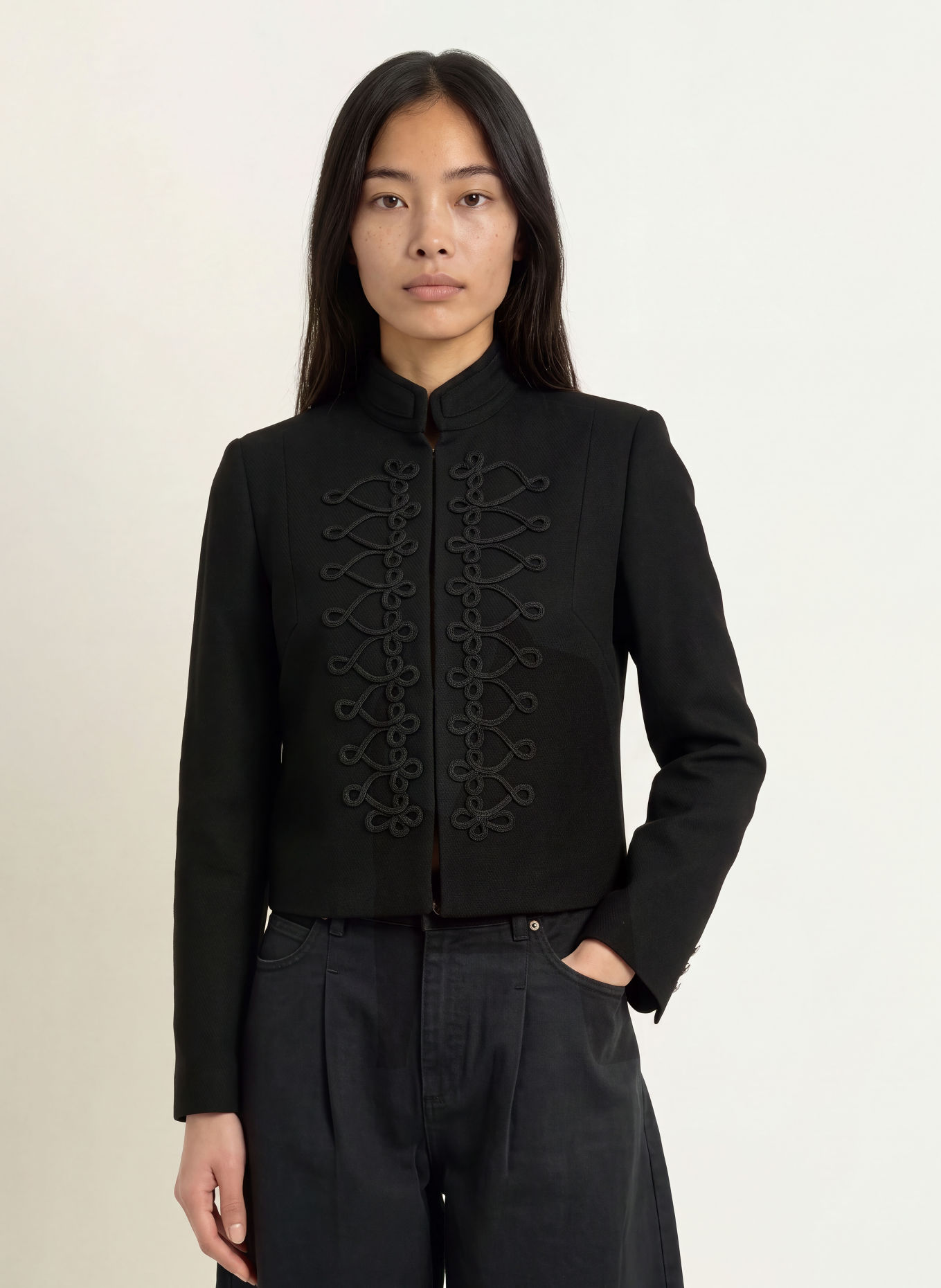 co'couture REXIACC Boxy Jacket: BLACK