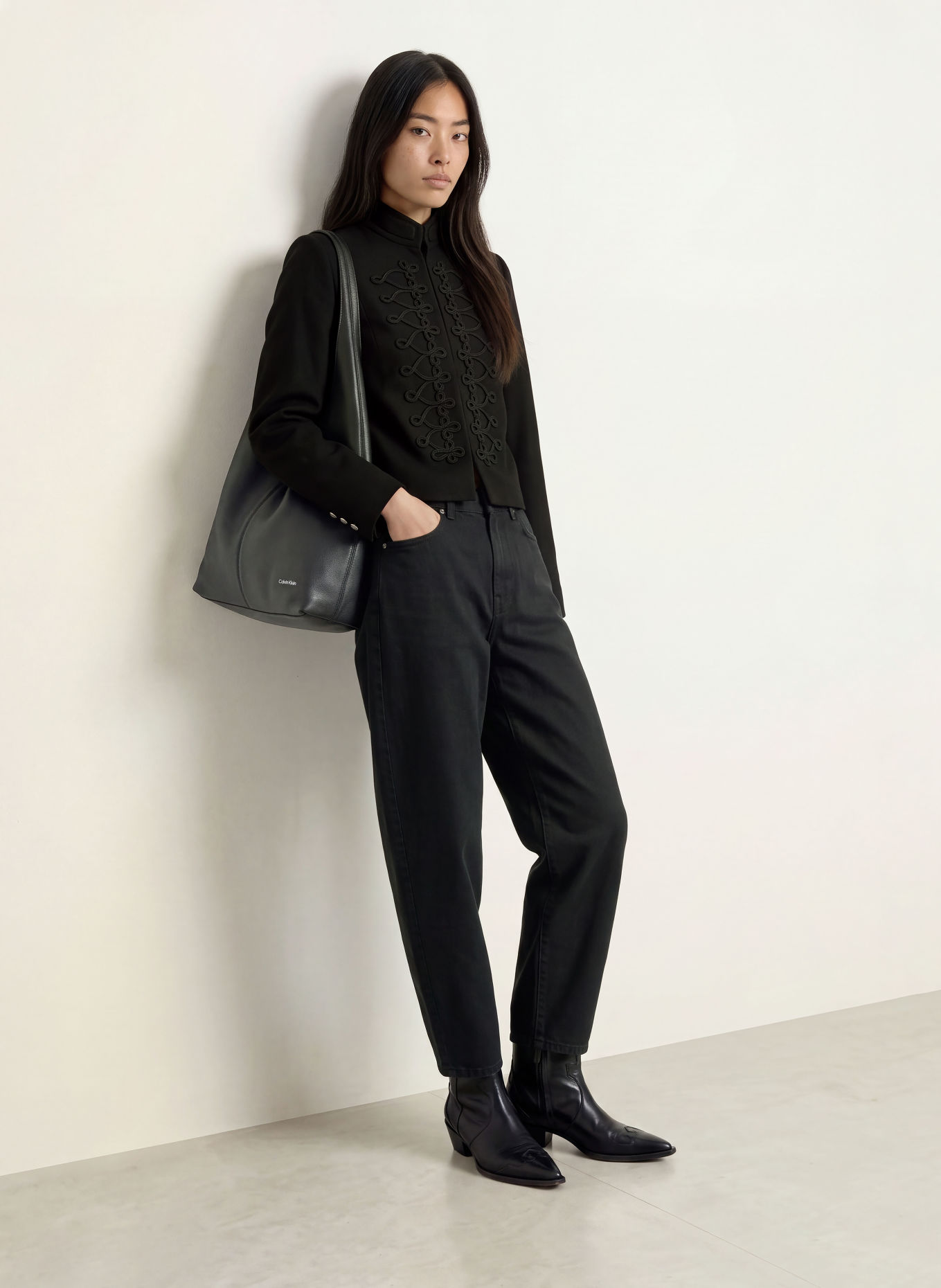 co'couture REXIACC Boxy Jacket: BLACK