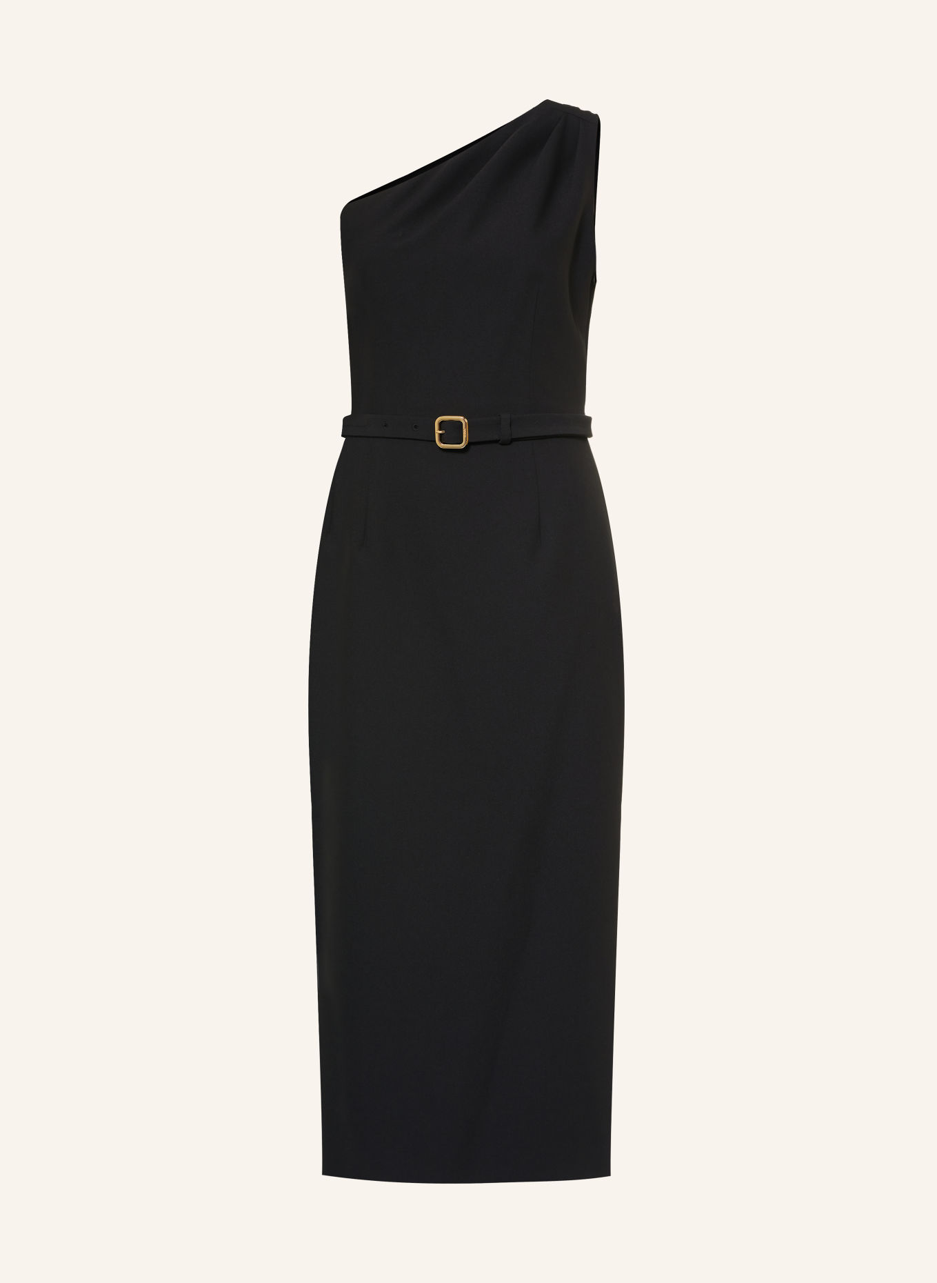 HUGO One-Shoulder-Kleid KAHMAR: SCHWARZ