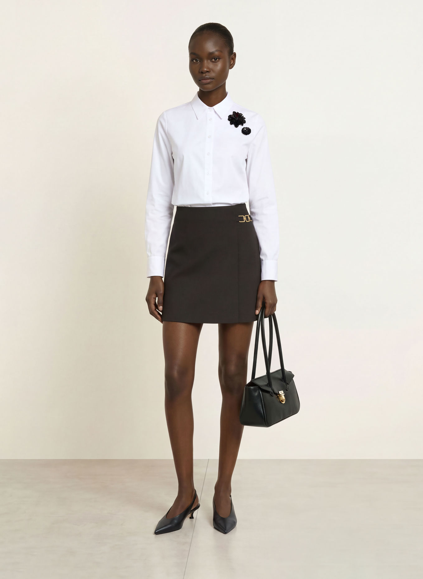 HUGO RENTU Skirt: BLACK