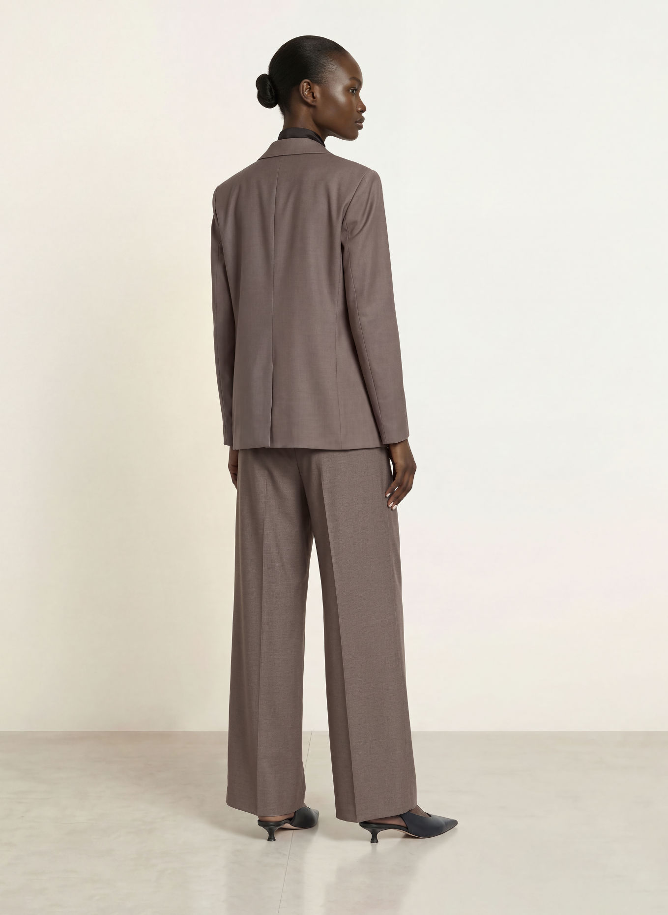 HUGO HURBY wide-leg trousers: GRAY