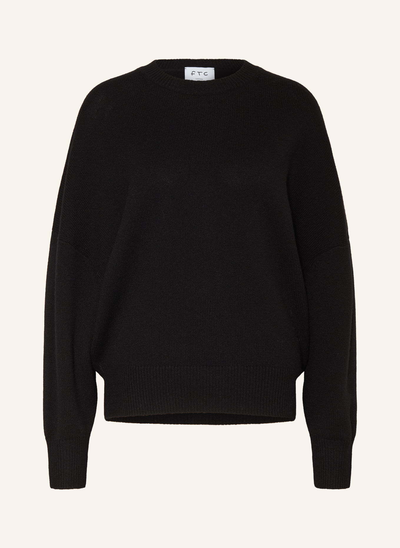 FTC CASHMERE Cashmere-Pullover: SCHWARZ