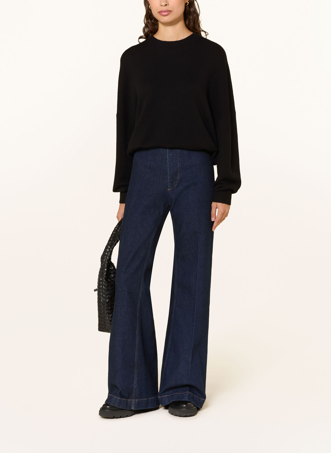 FTC CASHMERE Cashmere-Pullover: SCHWARZ