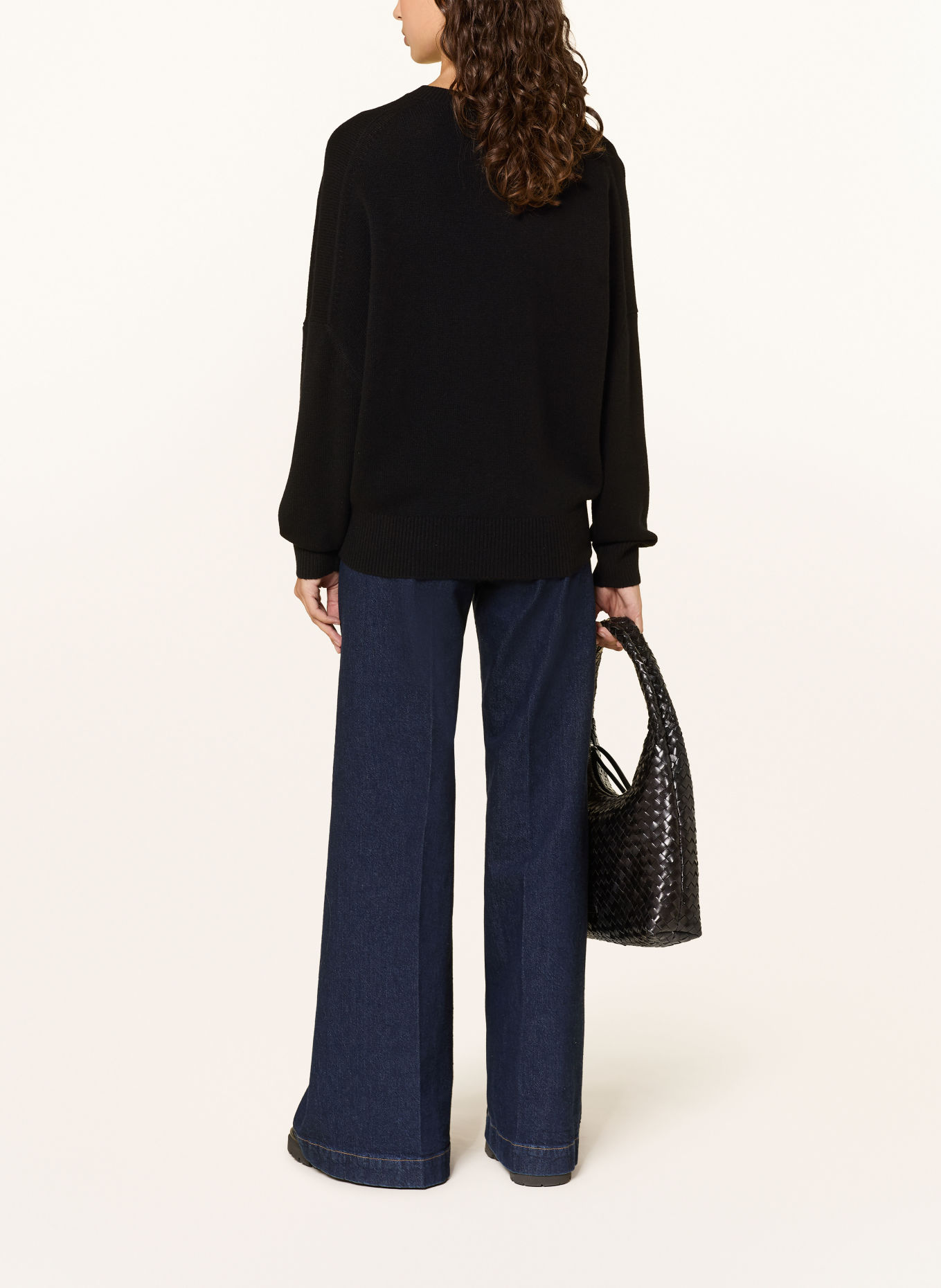 FTC CASHMERE Cashmere-Pullover: SCHWARZ