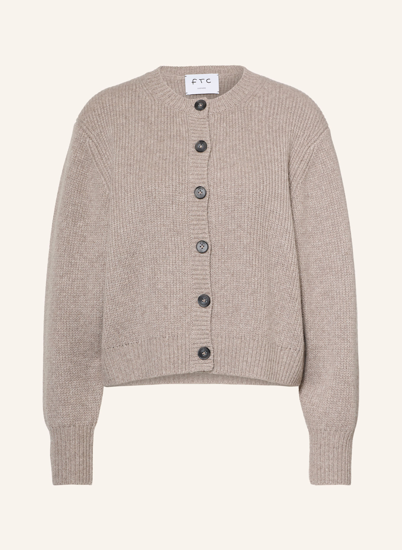 FTC CASHMERE Cashmere cardigan: TAUPE