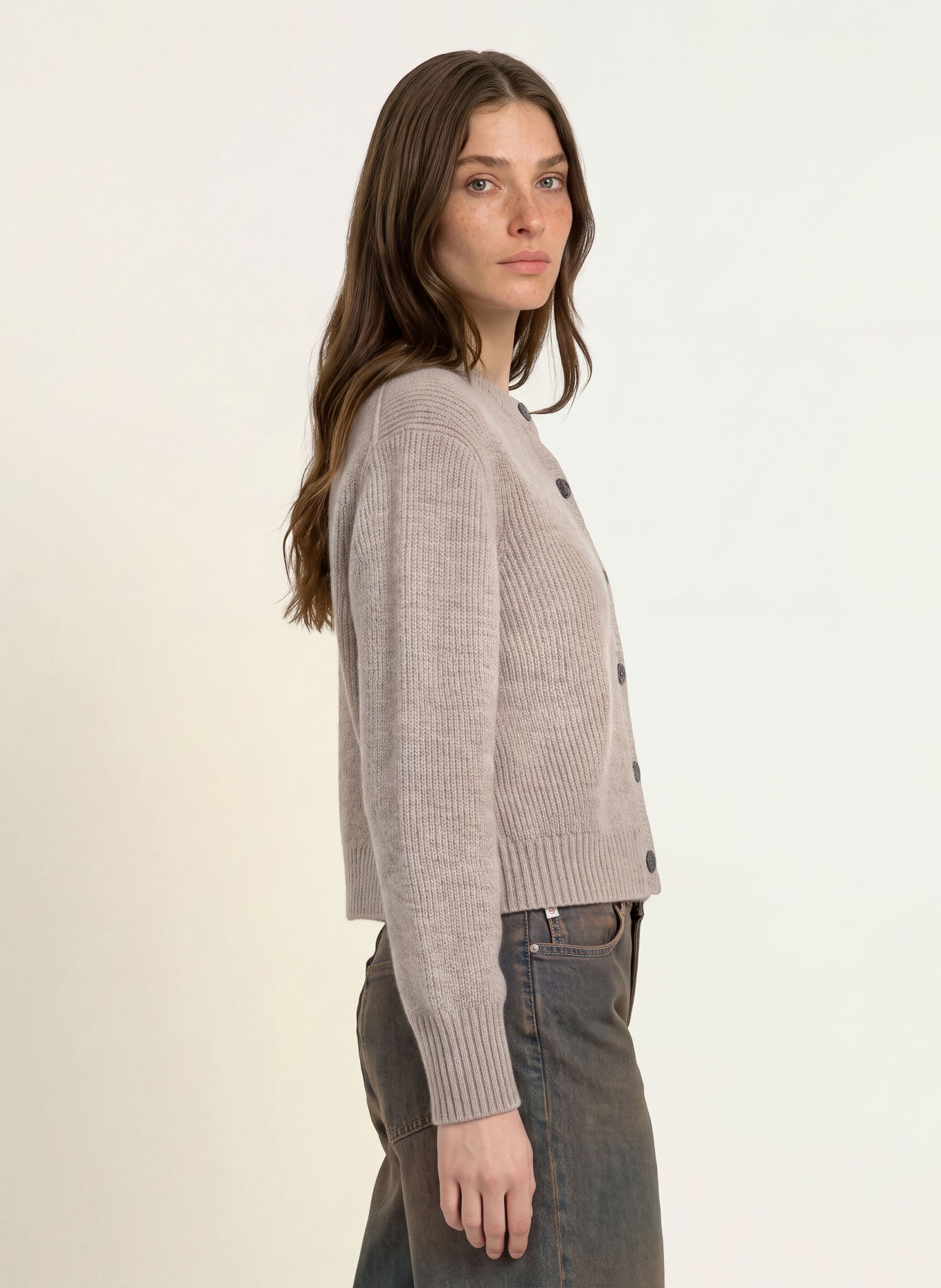 FTC CASHMERE Cashmere cardigan: TAUPE