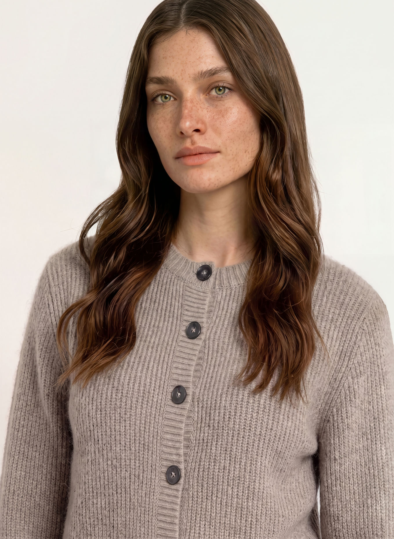 FTC CASHMERE Cashmere cardigan: TAUPE