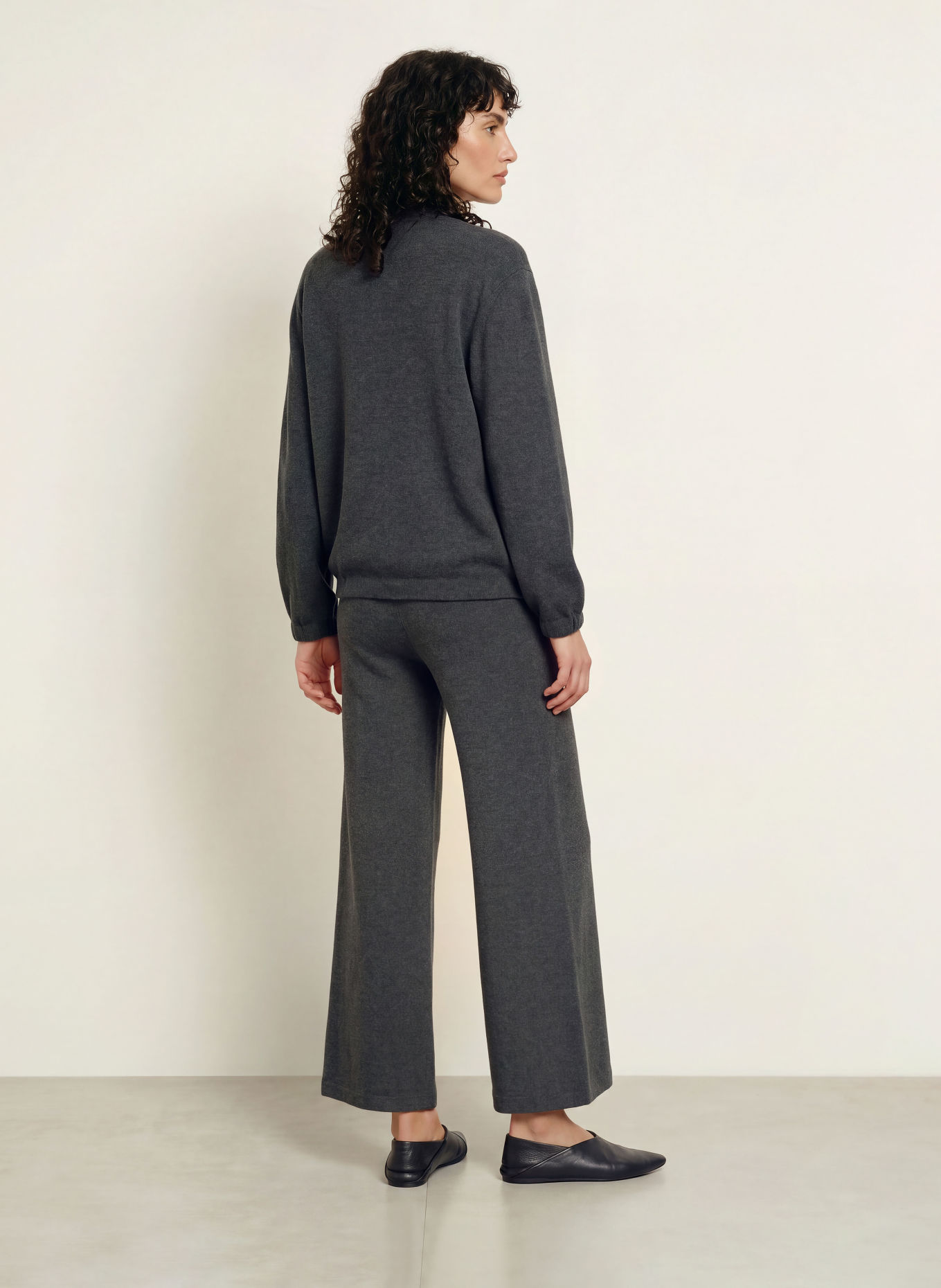 FTC CASHMERE Strickhose: GRAU