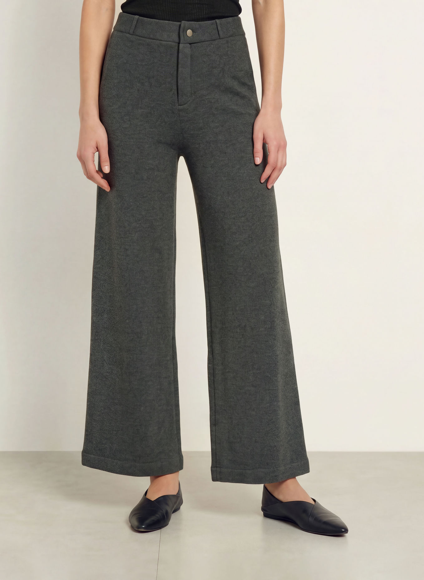 FTC CASHMERE Strickhose: GRAU