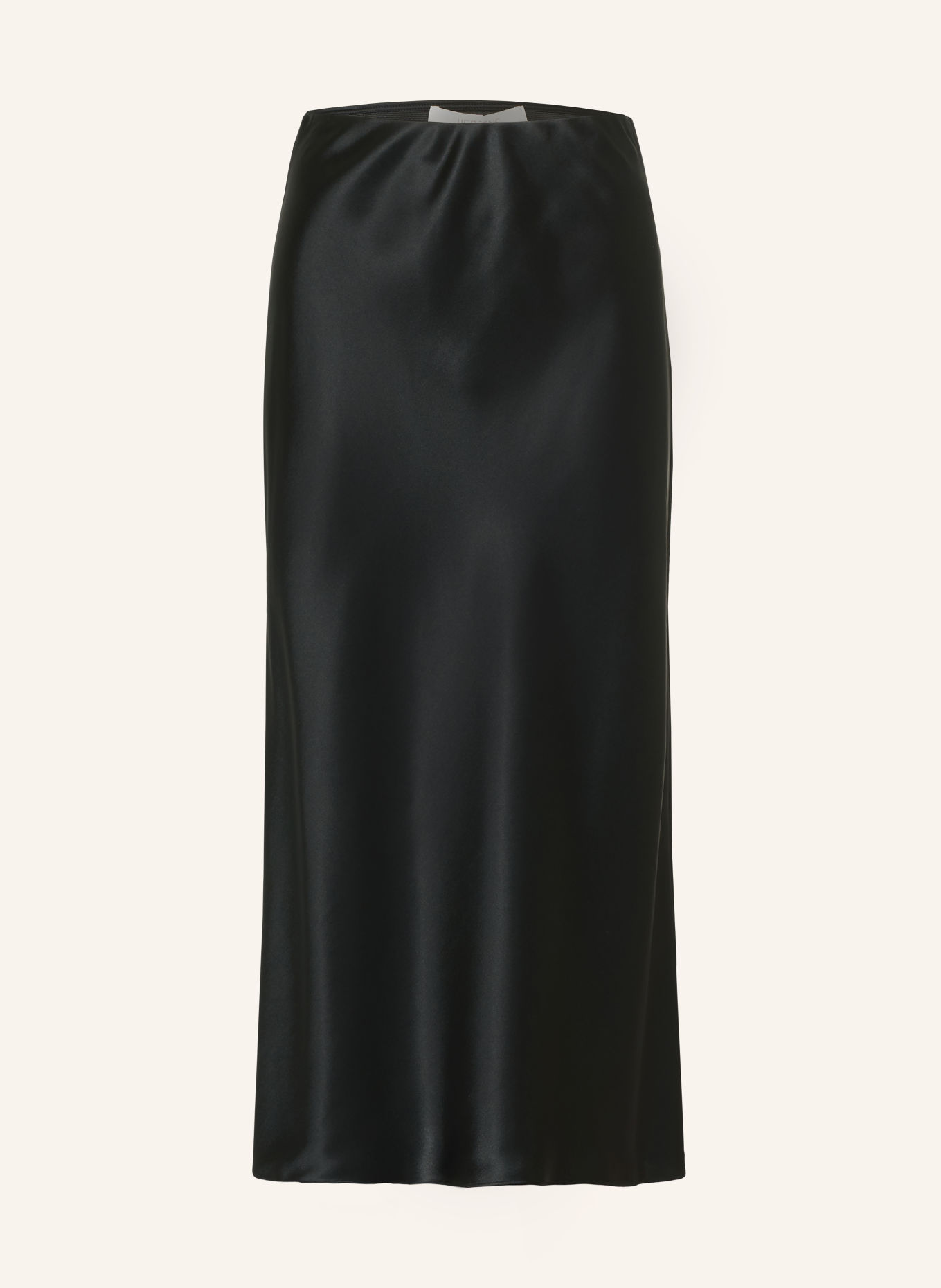 HERZENS RUBY Satin Skirt: BLACK