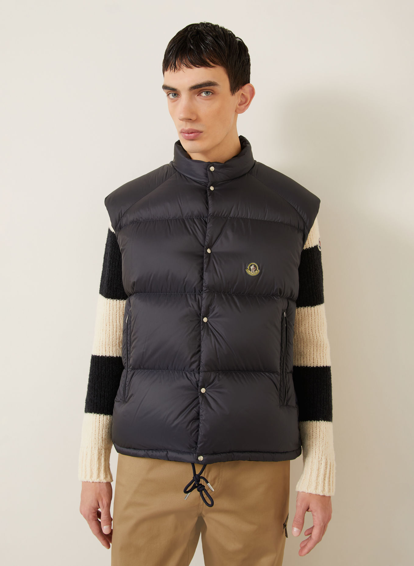 MONCLER Doudoune sans manches réversible TIBB: BLEU FONCÉ
