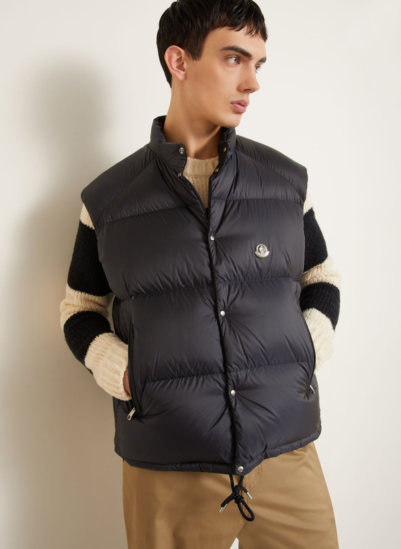 MONCLER Doudoune sans manches réversible TIBB: BLEU FONCÉ