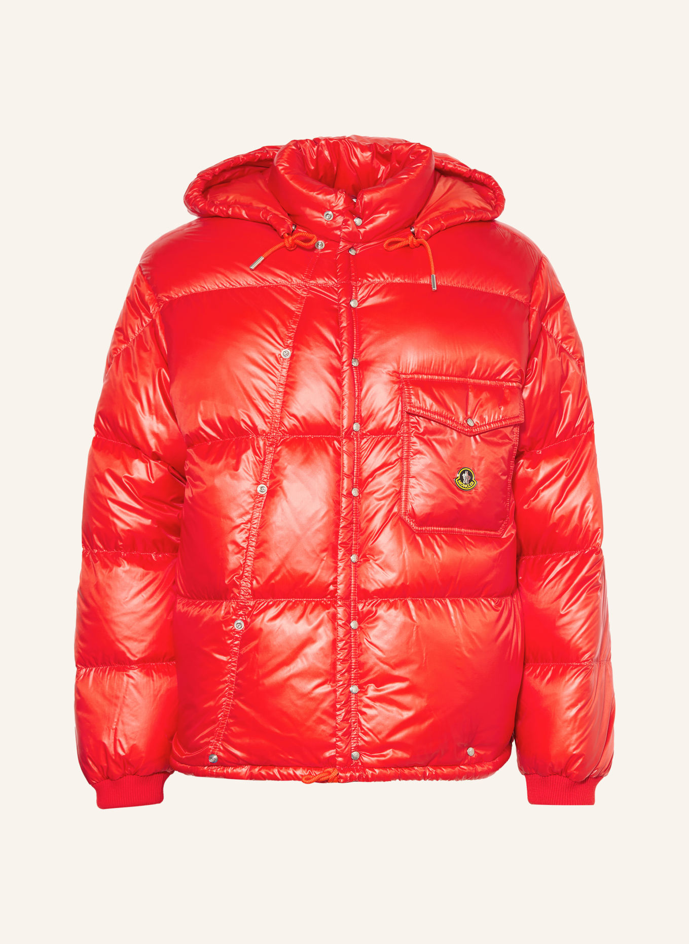 MONCLER KARAKORUM-donsjas met afneembare capuchon: ROOD