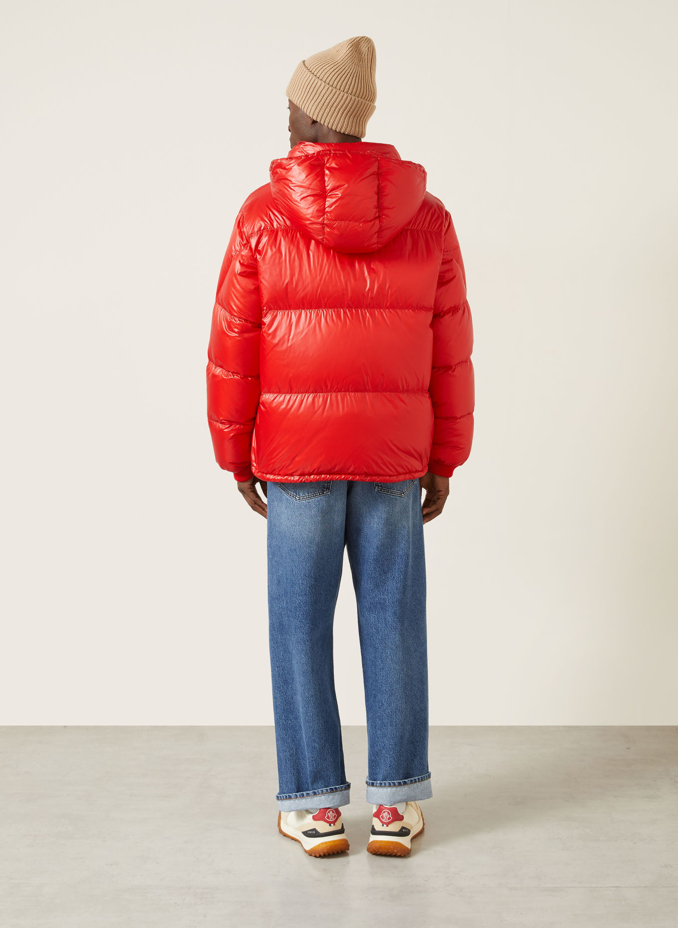 MONCLER KARAKORUM-donsjas met afneembare capuchon: ROOD