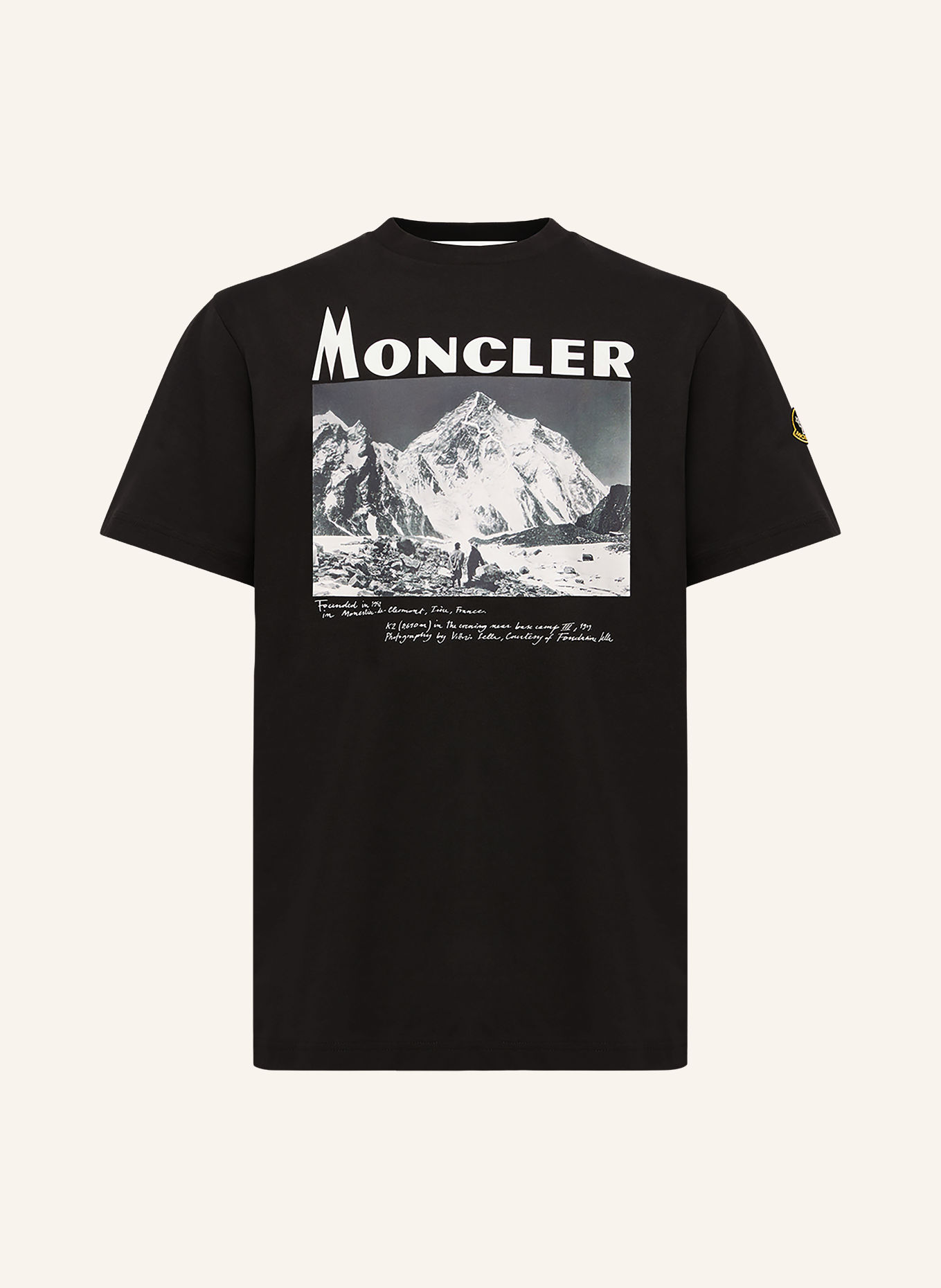 MONCLER T-Shirt: SCHWARZ / GRAU / WEISS