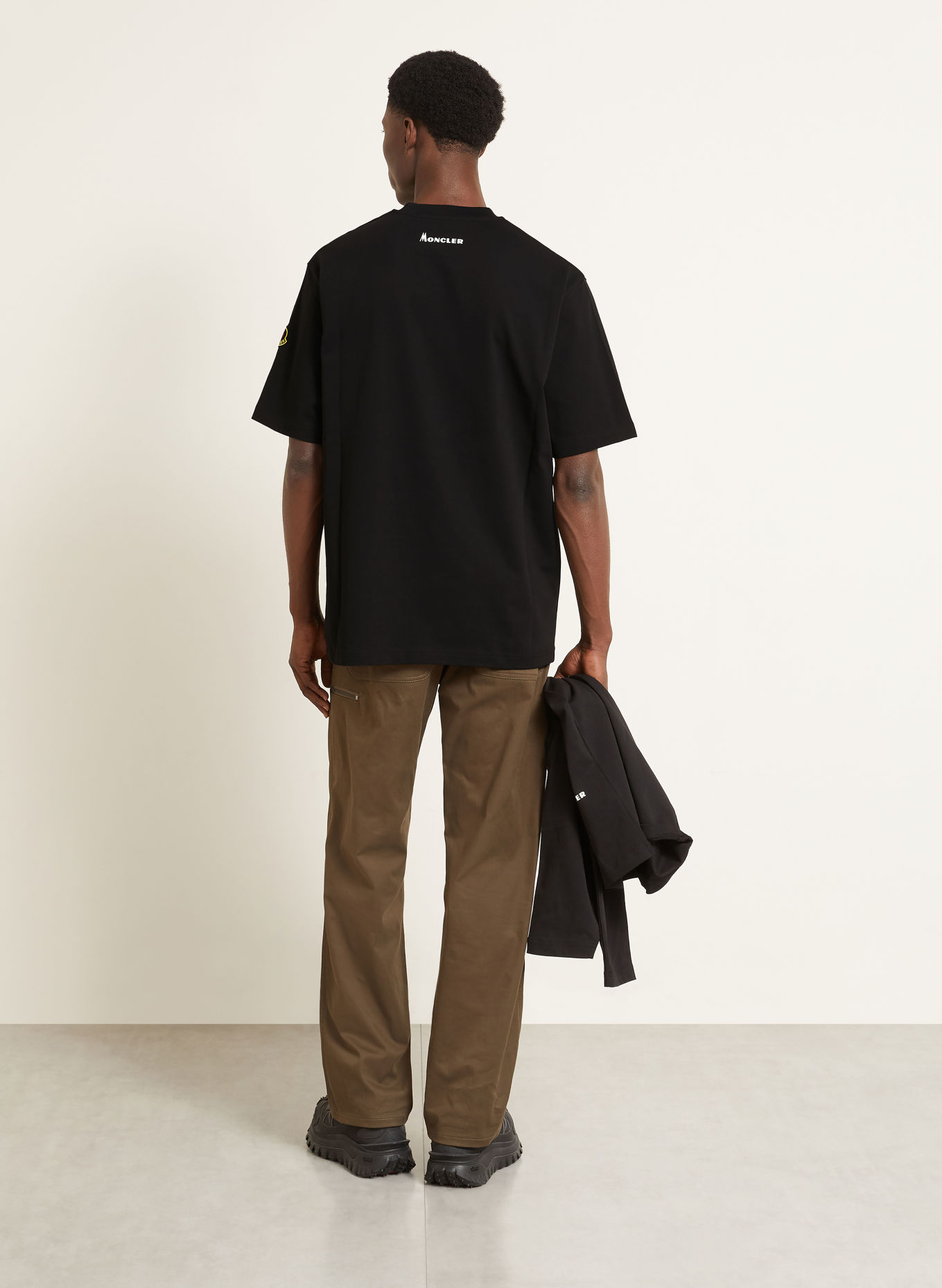 MONCLER T-Shirt: SCHWARZ / GRAU / WEISS