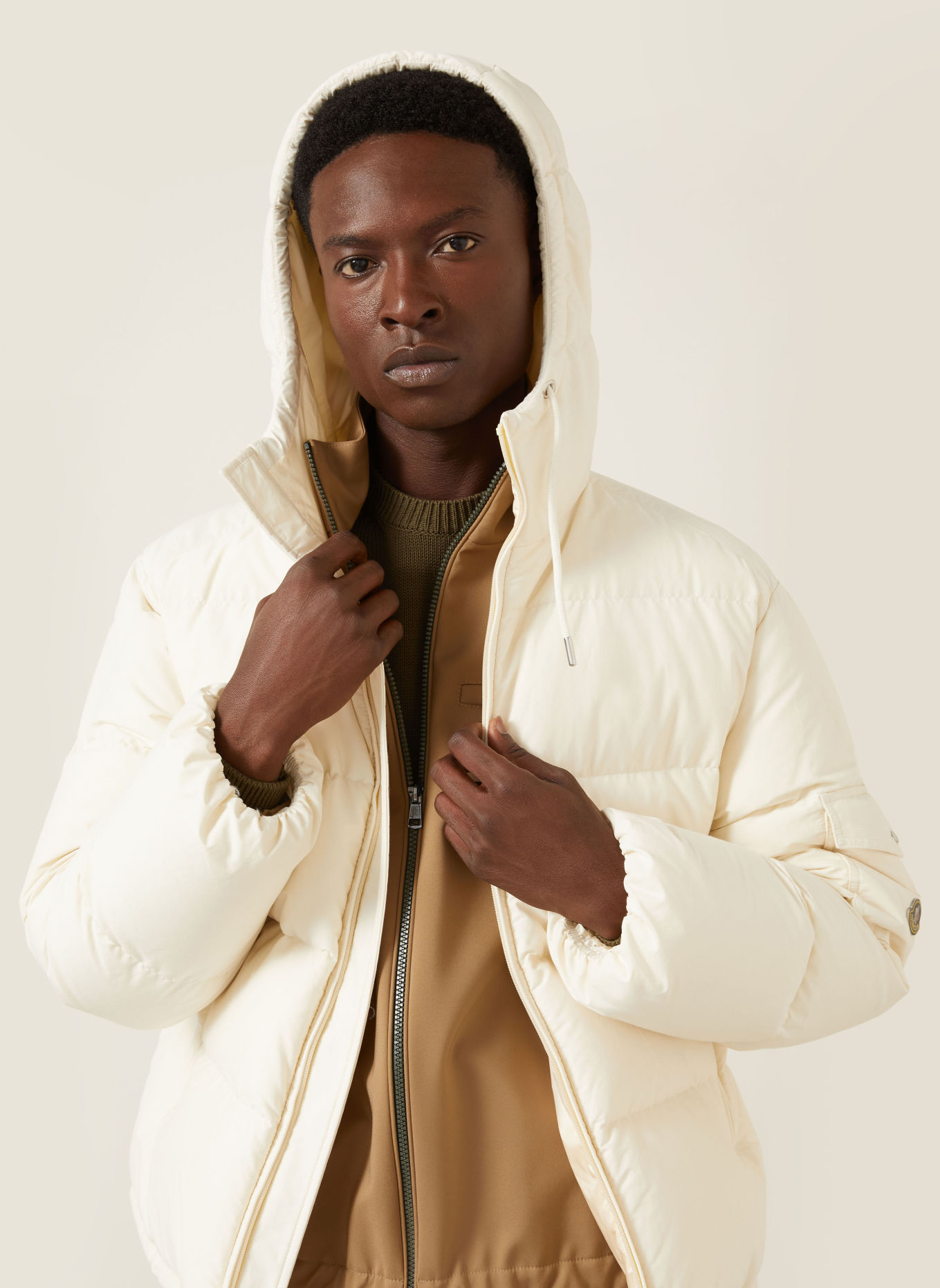 MONCLER Donsjas HIMALAYA: CRÈME