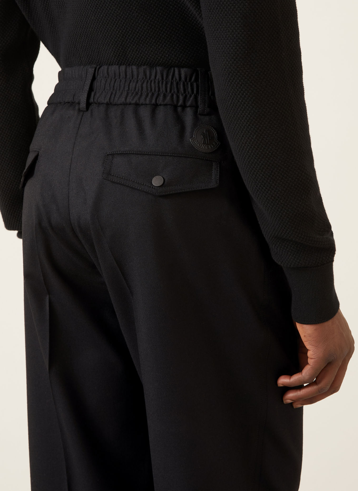 MONCLER Jogging-style trousers, Regular Fit: BLACK