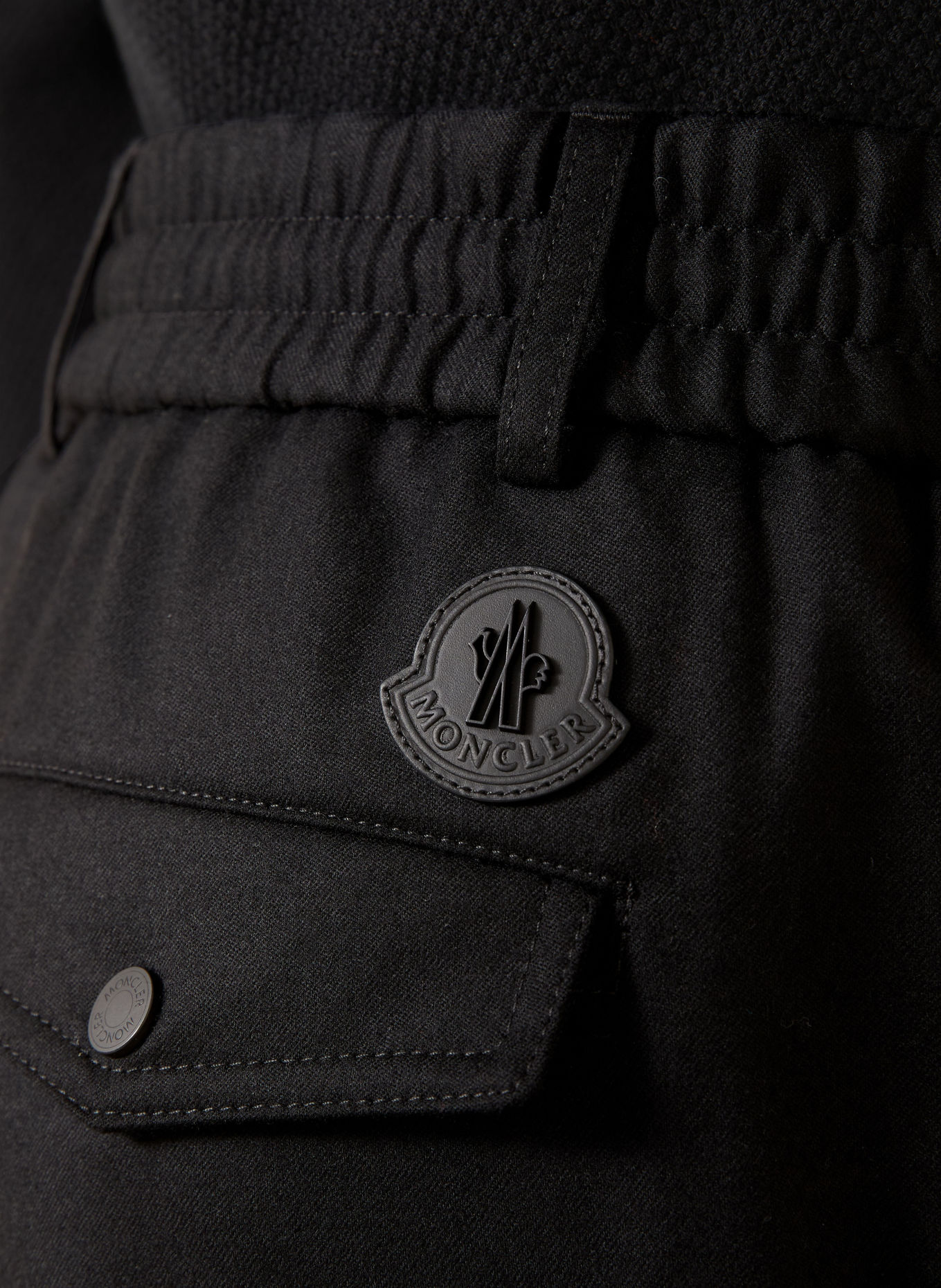 MONCLER Jogging-style trousers, Regular Fit: BLACK