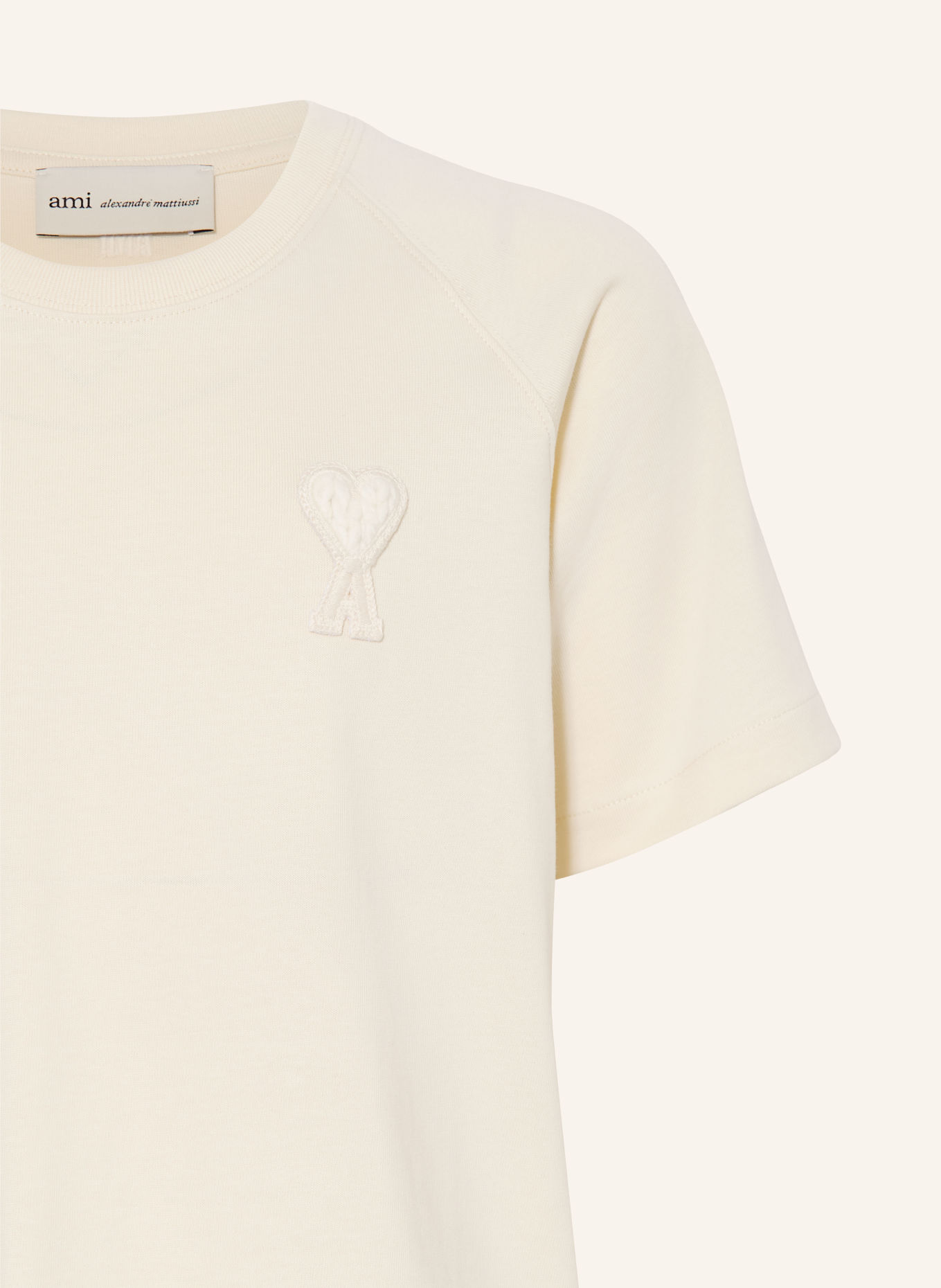 Ami Paris T-Shirt: CREME